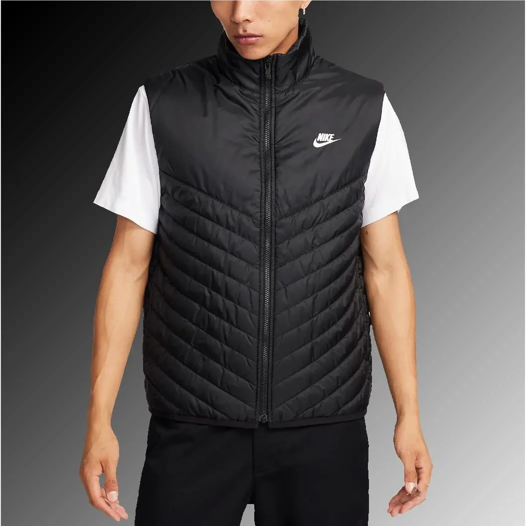 Nike Therma-fit Windrunner Midweight Puffer Vest FB8202-011 Black Size Medium