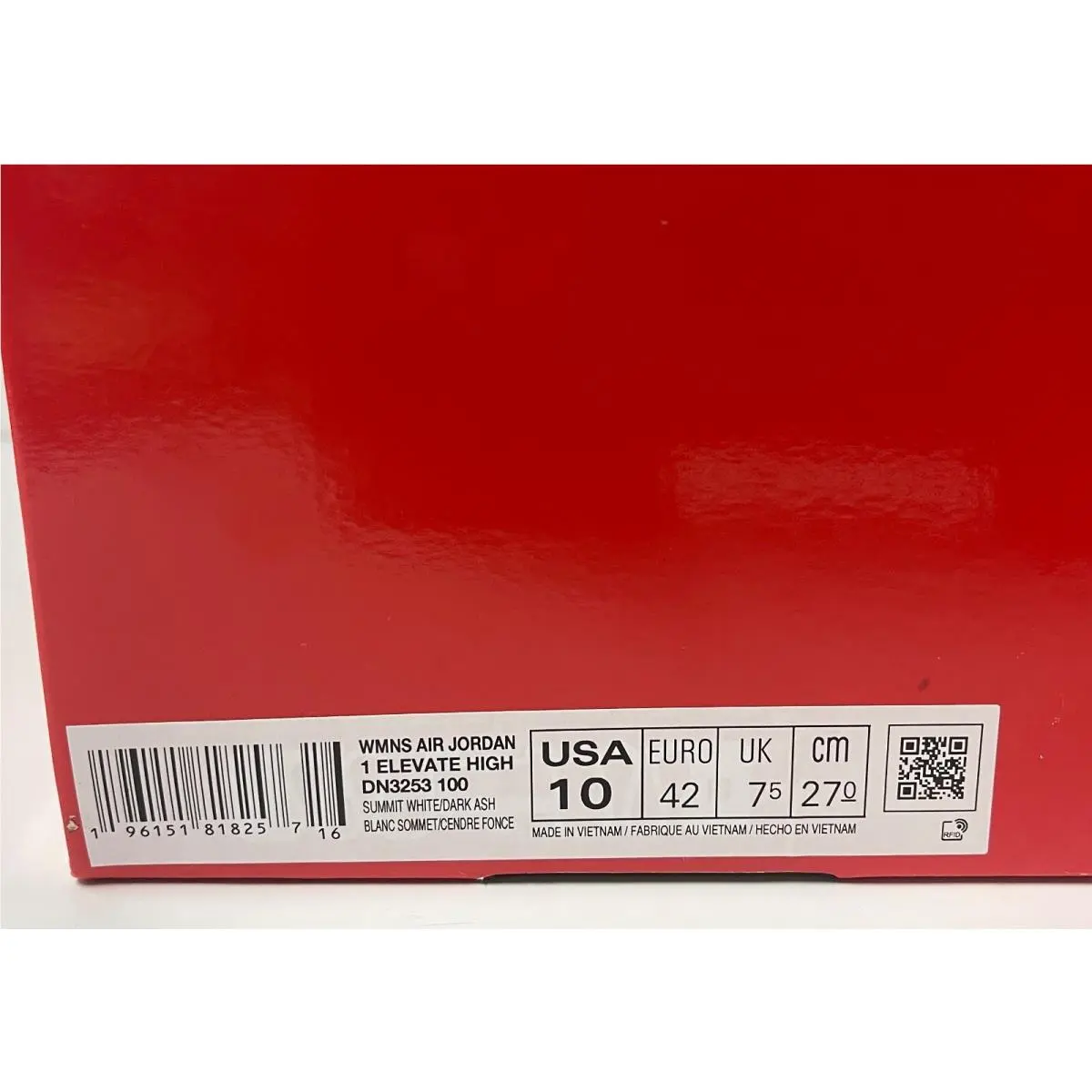 Nike shoes - Nike Air Jordan 1 - Air - DN3253-100 - WHITE BLACK (UPC: 196151818257) 8
