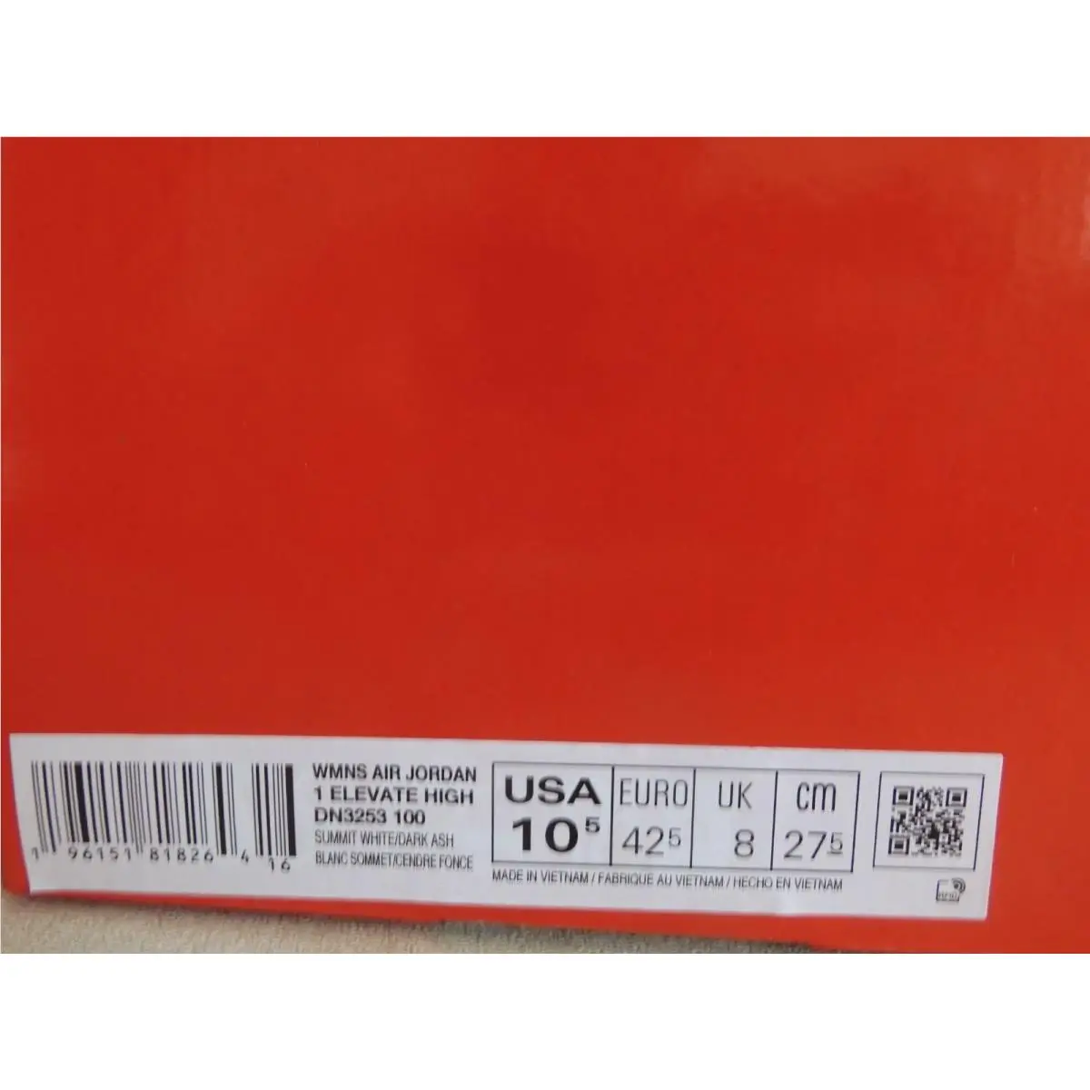Nike shoes - Air Jordan 1 - Air - DN3253-100 - White (UPC: 196151818264) 6