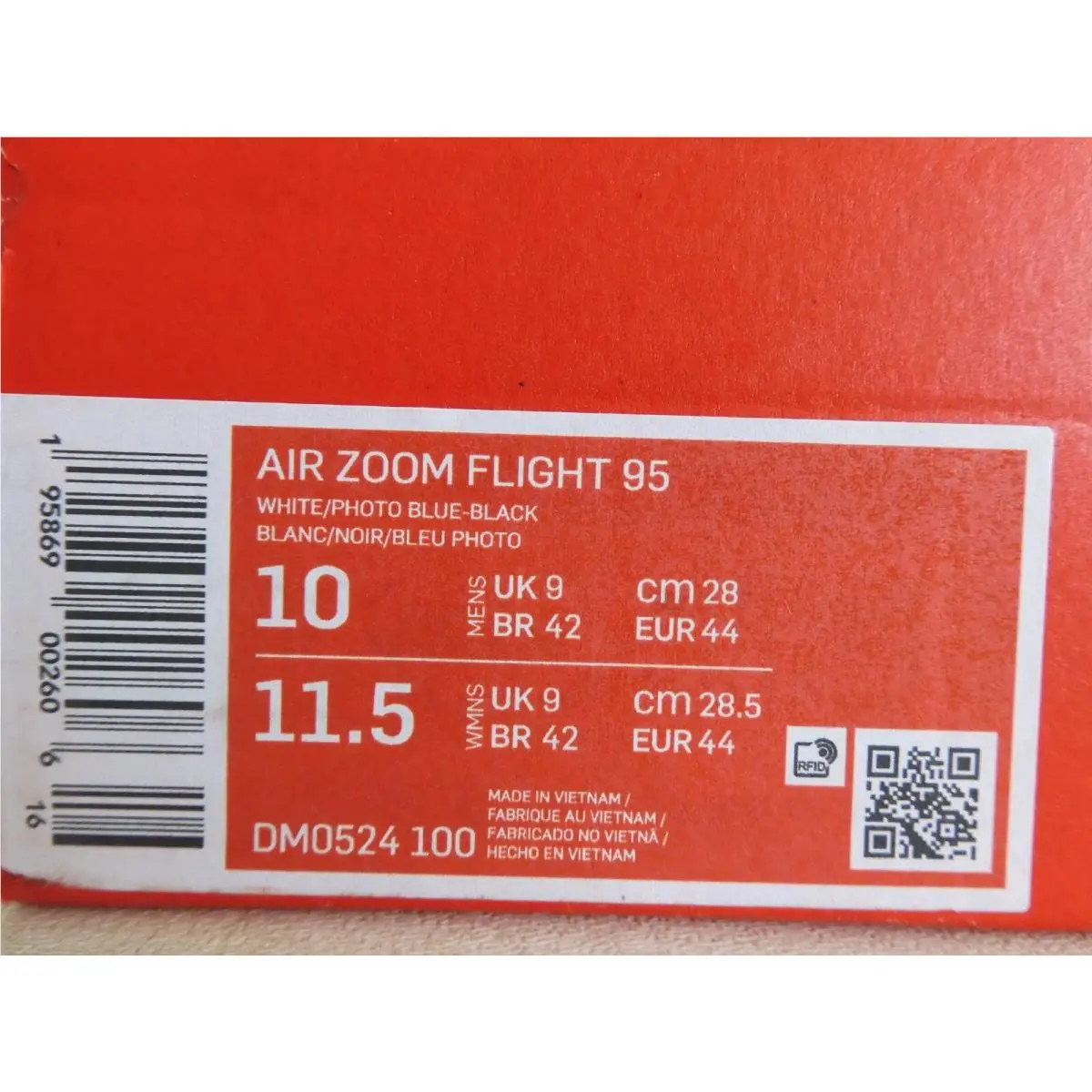 Nike shoes - Nike Zoom Flight 95 - Zoom Flight - DM0524 100 - White (UPC: 195869002606) 3
