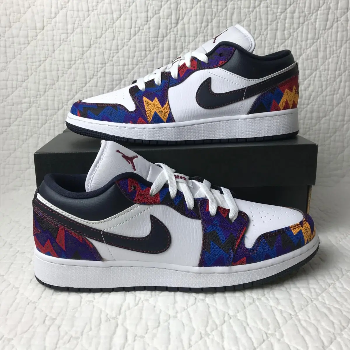 Nike Air Jordan 1 Low SE (gs) Air Jordan 1 Low SE GS Shoes Youth SZ 6.5Y Nothing But Net” CZ8657-100