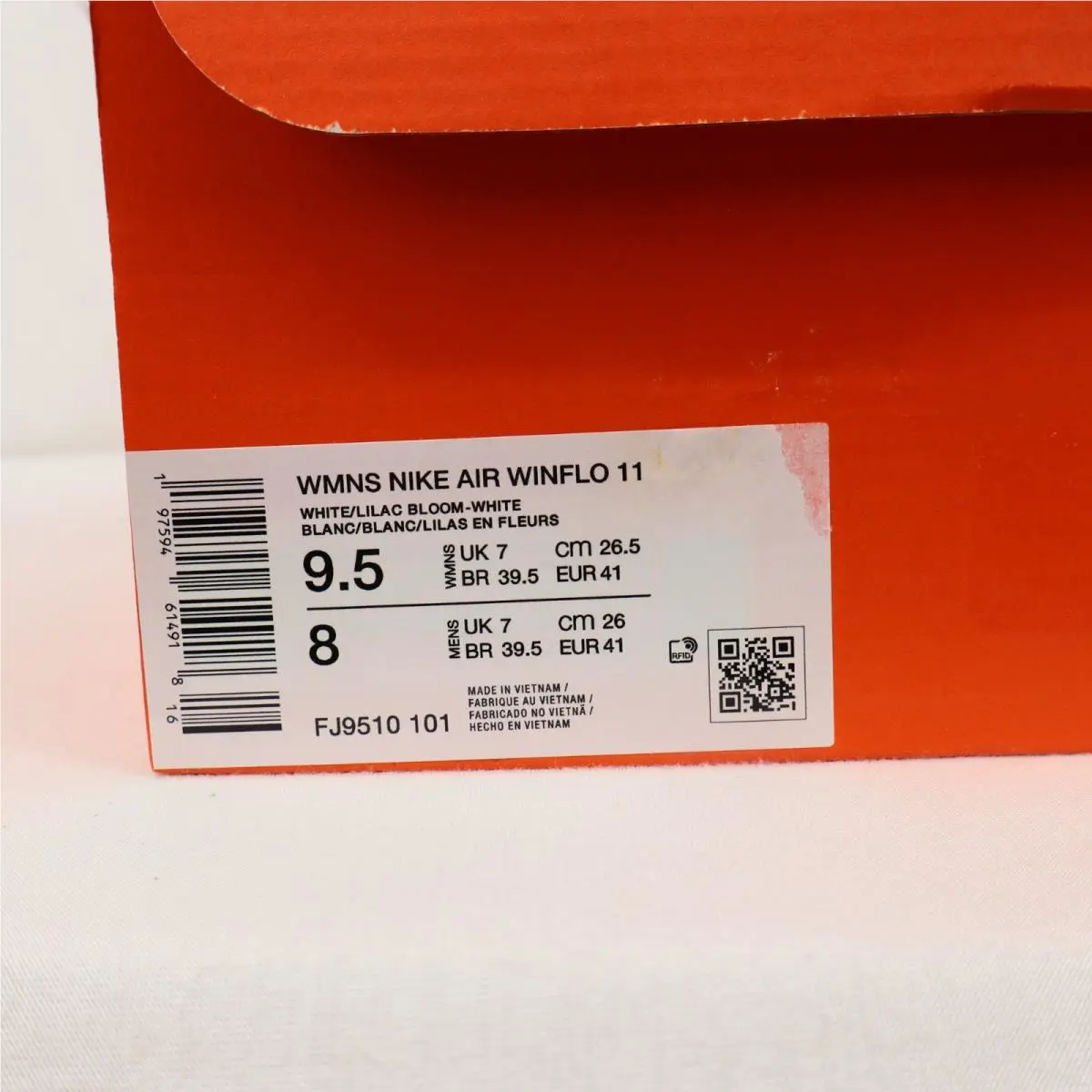 Nike shoes - Nike Winflo 11 - Winflo - FJ9510-101 - White & Lilac Bloom (UPC: 197594615489) 1