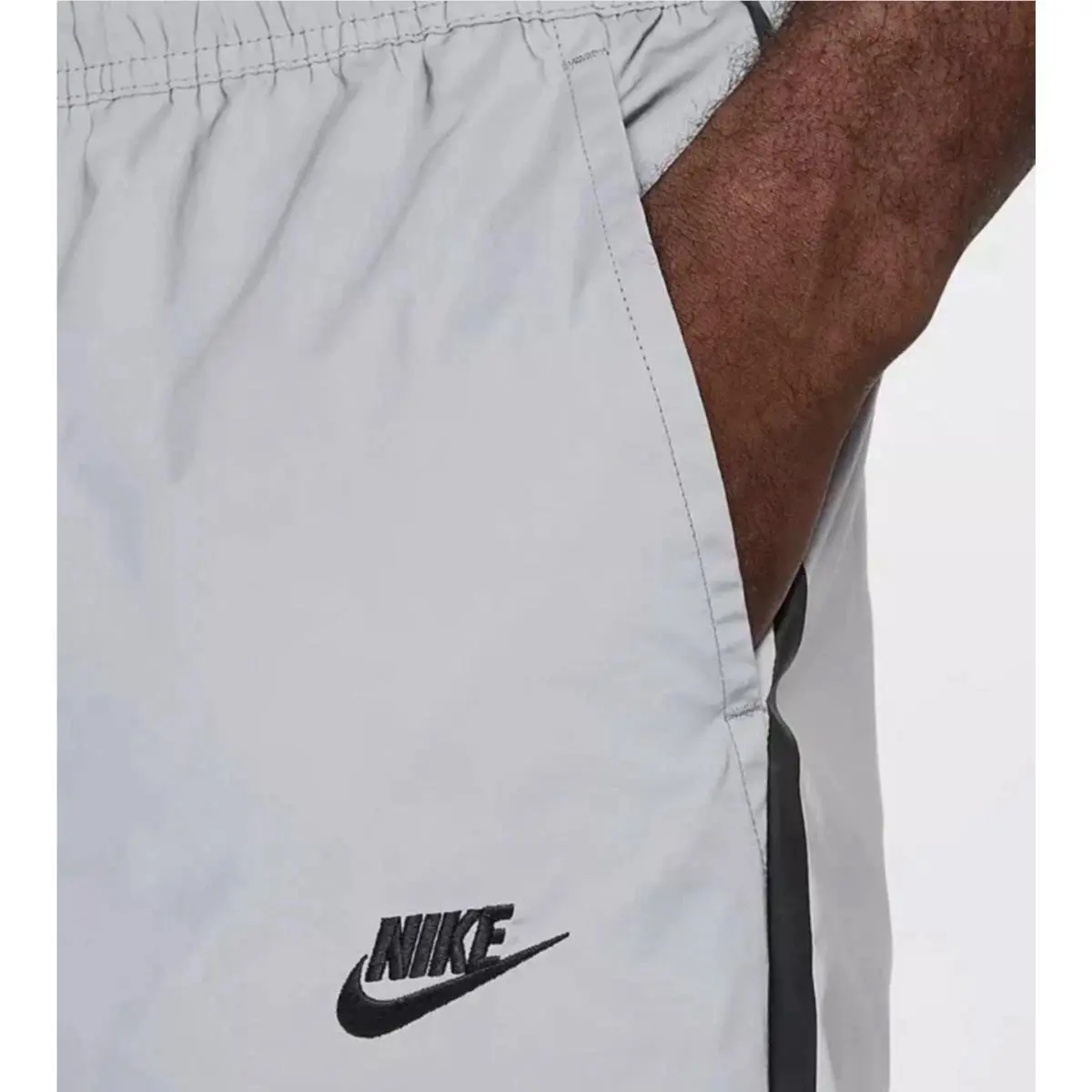 Nike clothing - Nike Tech Woven Flash - Tech Woven Flash - FZ7587 - Reflect Silver / Black 2