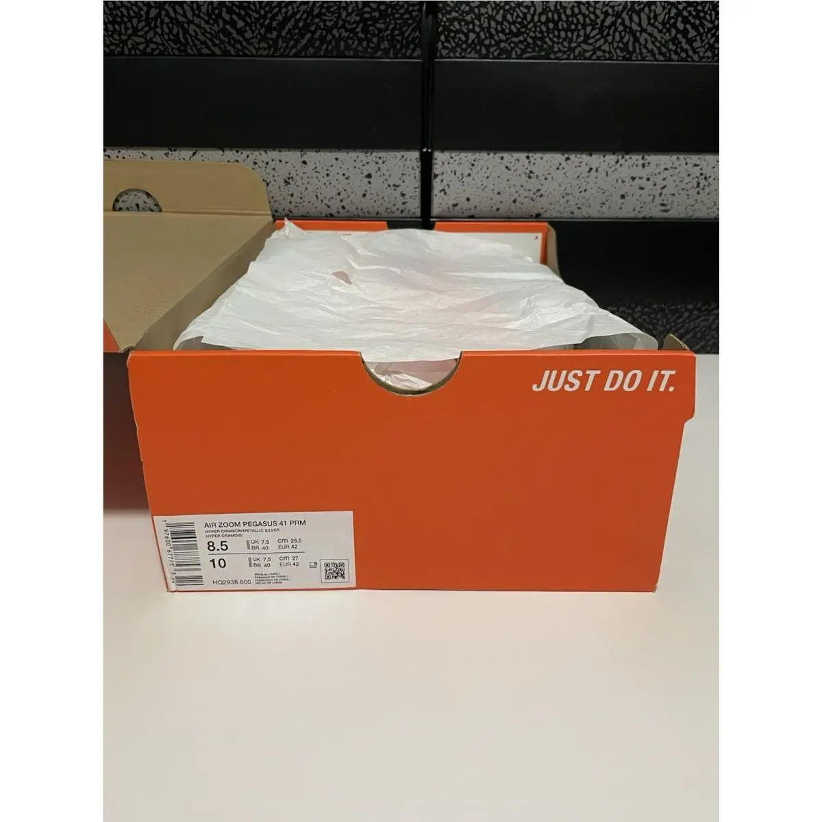 Nike shoes - Nike Air Pegasus 41 PRM - HQ2938-800 - Hyper Crimson/Metallic Silver (UPC: 0197600677753) 4