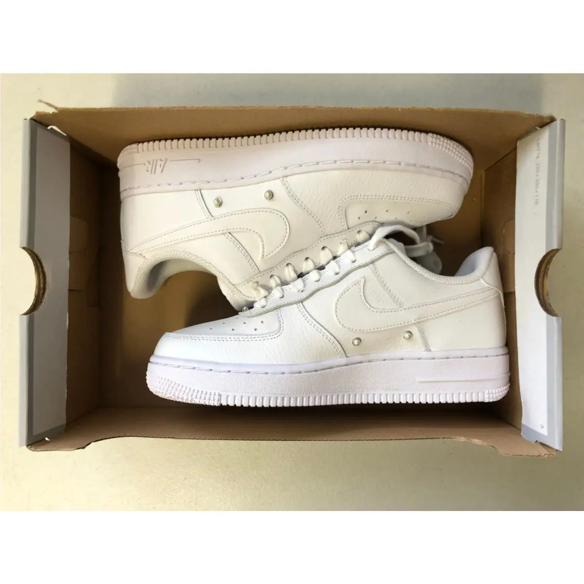 Nike shoes - Nike Air Force 1 `07 - DQ0231-100 - White/White-Metallic Silver (UPC: 195869962207) 5