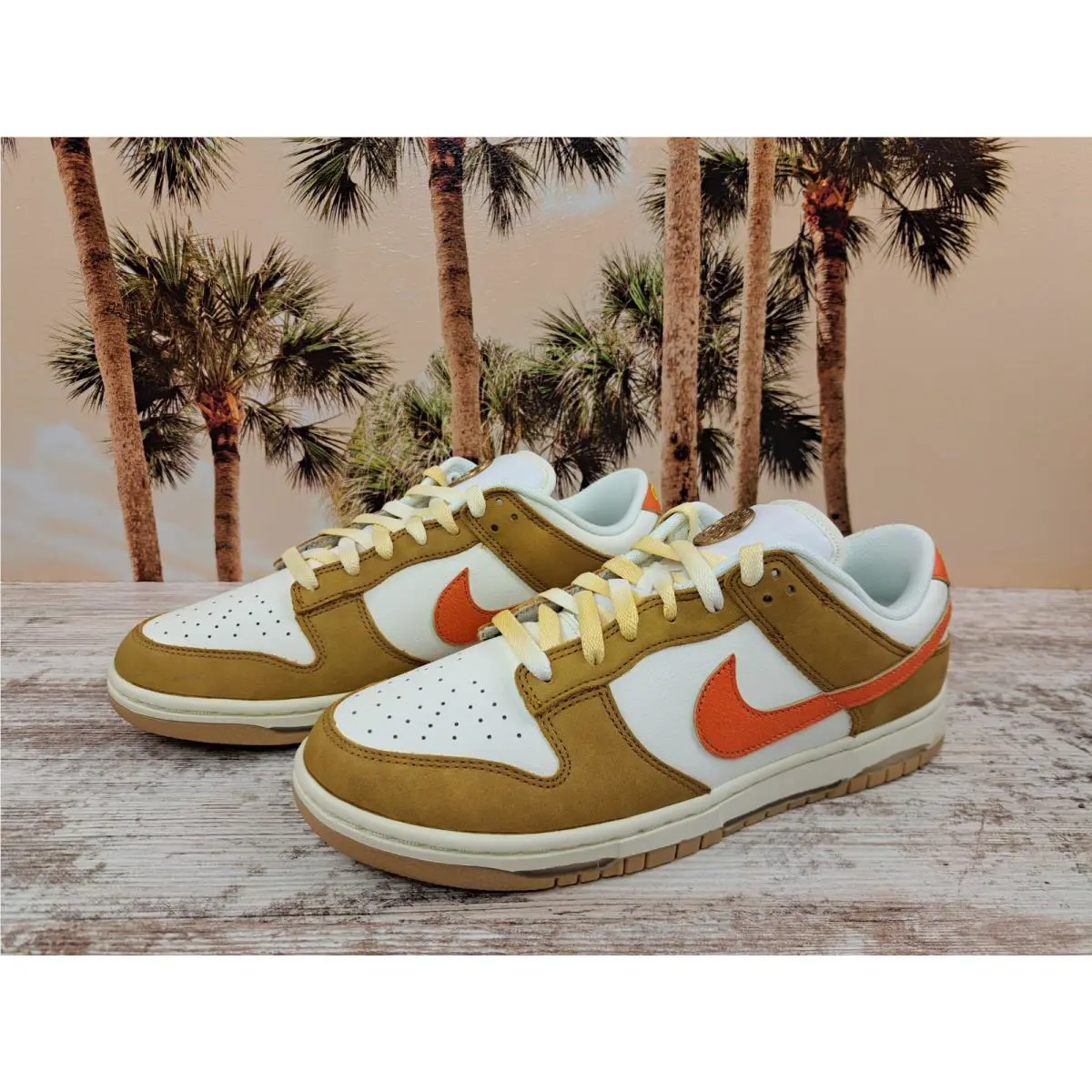 Nike shoes - Nike Dunk - Dunk - HM3729-181 - Brown, Manufacturer: Sail/Coconut Milk/Wheat/Safety Orange 2