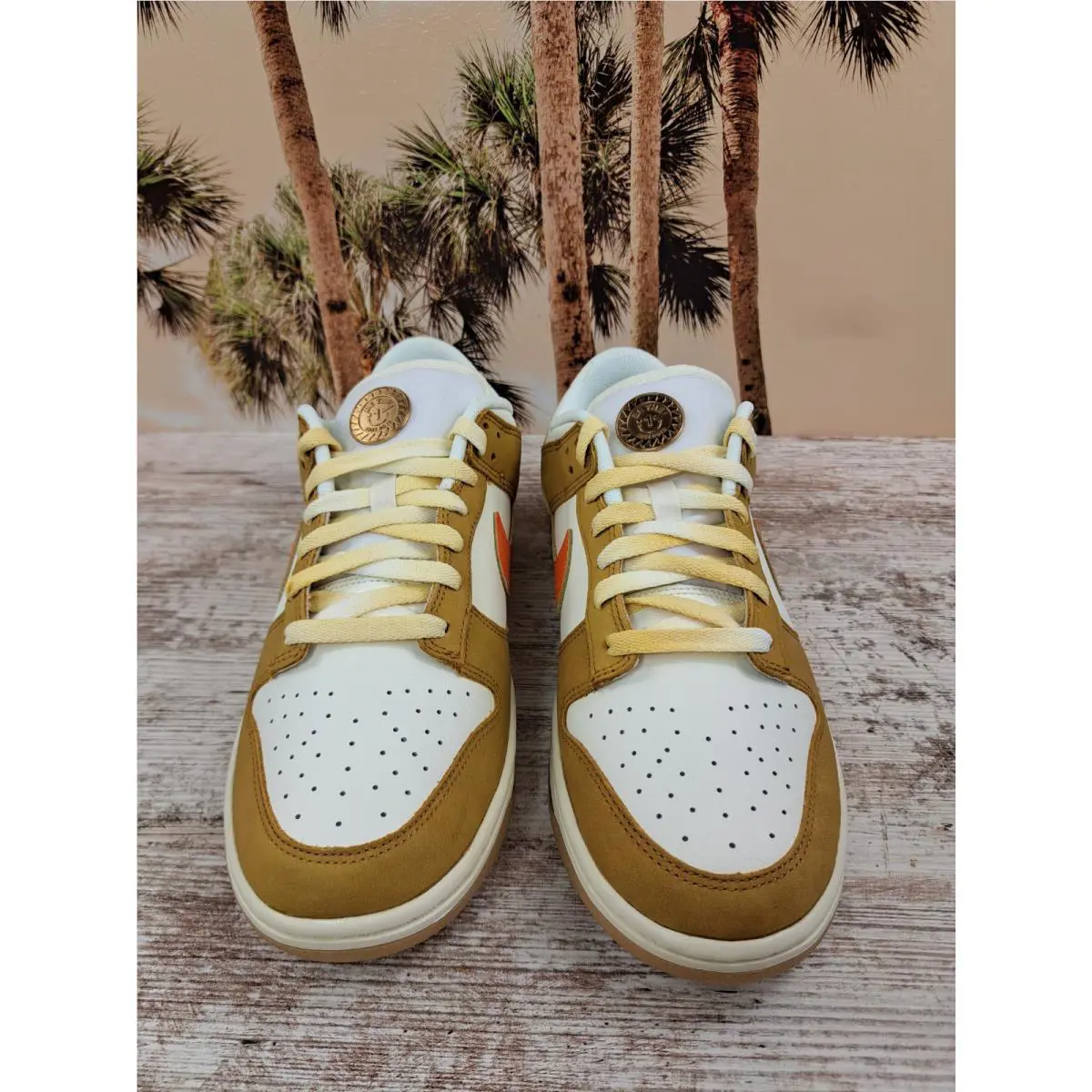 Nike shoes - Nike Dunk - Dunk - HM3729-181 - Brown, Manufacturer: Sail/Coconut Milk/Wheat/Safety Orange 3