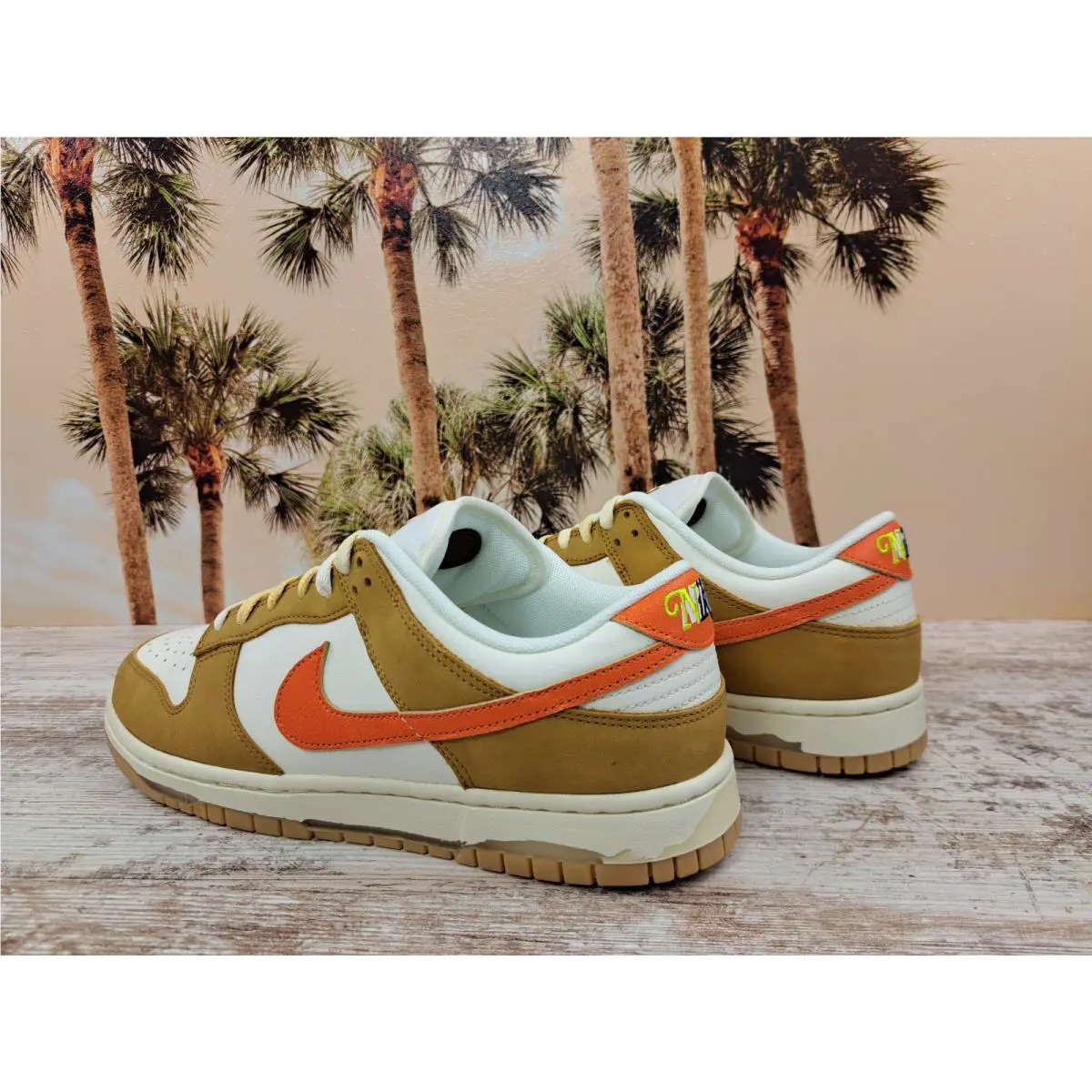 Nike shoes - Nike Dunk - Dunk - HM3729-181 - Brown, Manufacturer: Sail/Coconut Milk/Wheat/Safety Orange 4