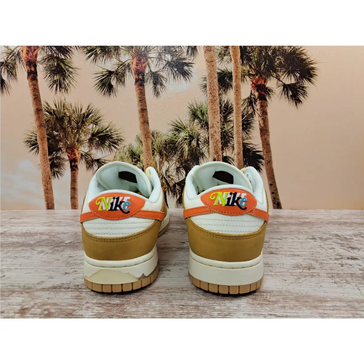 Nike shoes - Nike Dunk - Dunk - HM3729-181 - Brown, Manufacturer: Sail/Coconut Milk/Wheat/Safety Orange 5