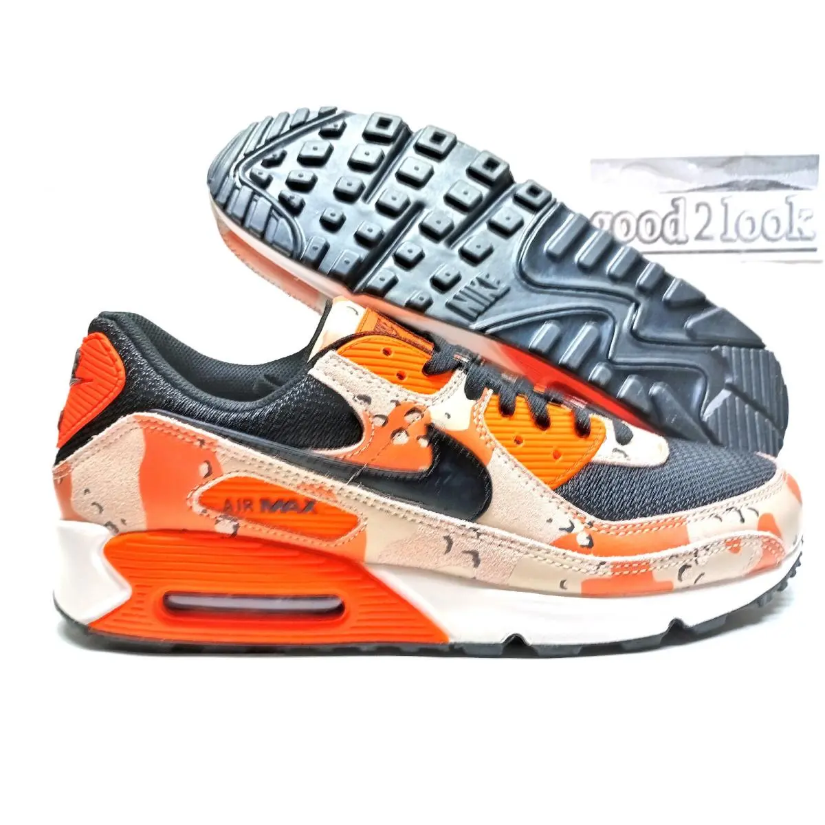 Air Max 90 Prm Camo Pack Bio Beige Size Men`s 8 Women 9.5 IF1721-201 by Nike