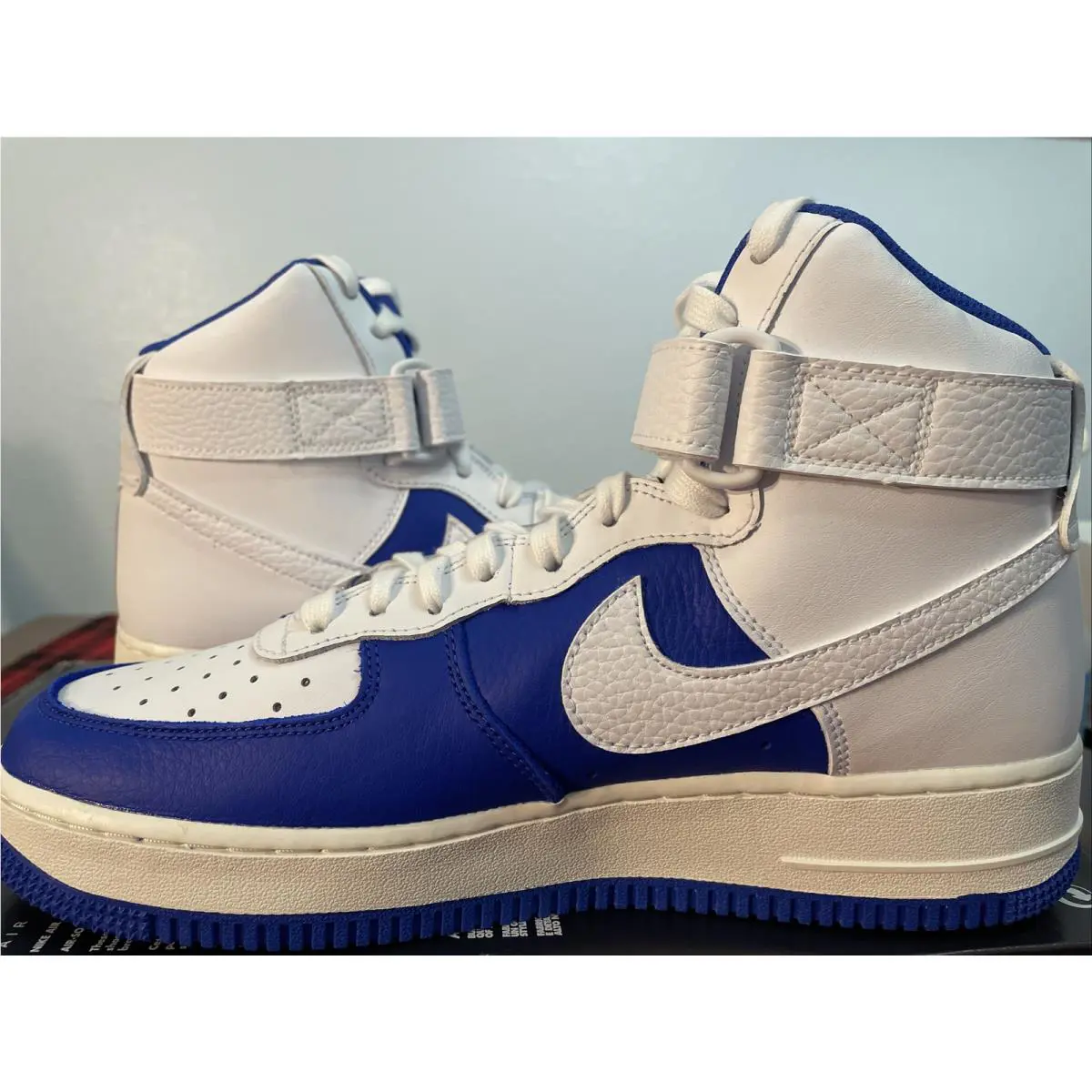 Nike shoes - NBA NIKE AIR FORCE 1 HIGH DIAMOND ANNIVERSARY - DC8870 100 - WHITE / Hyper Royal Sail 0