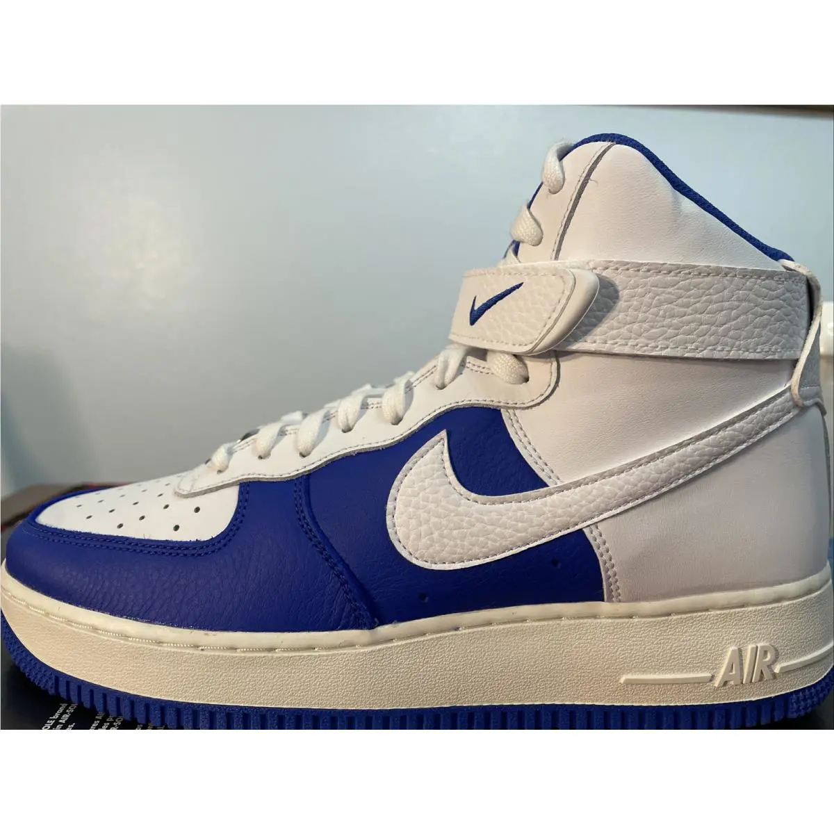 Nike shoes - NBA NIKE AIR FORCE 1 HIGH DIAMOND ANNIVERSARY - DC8870 100 - WHITE / Hyper Royal Sail 2
