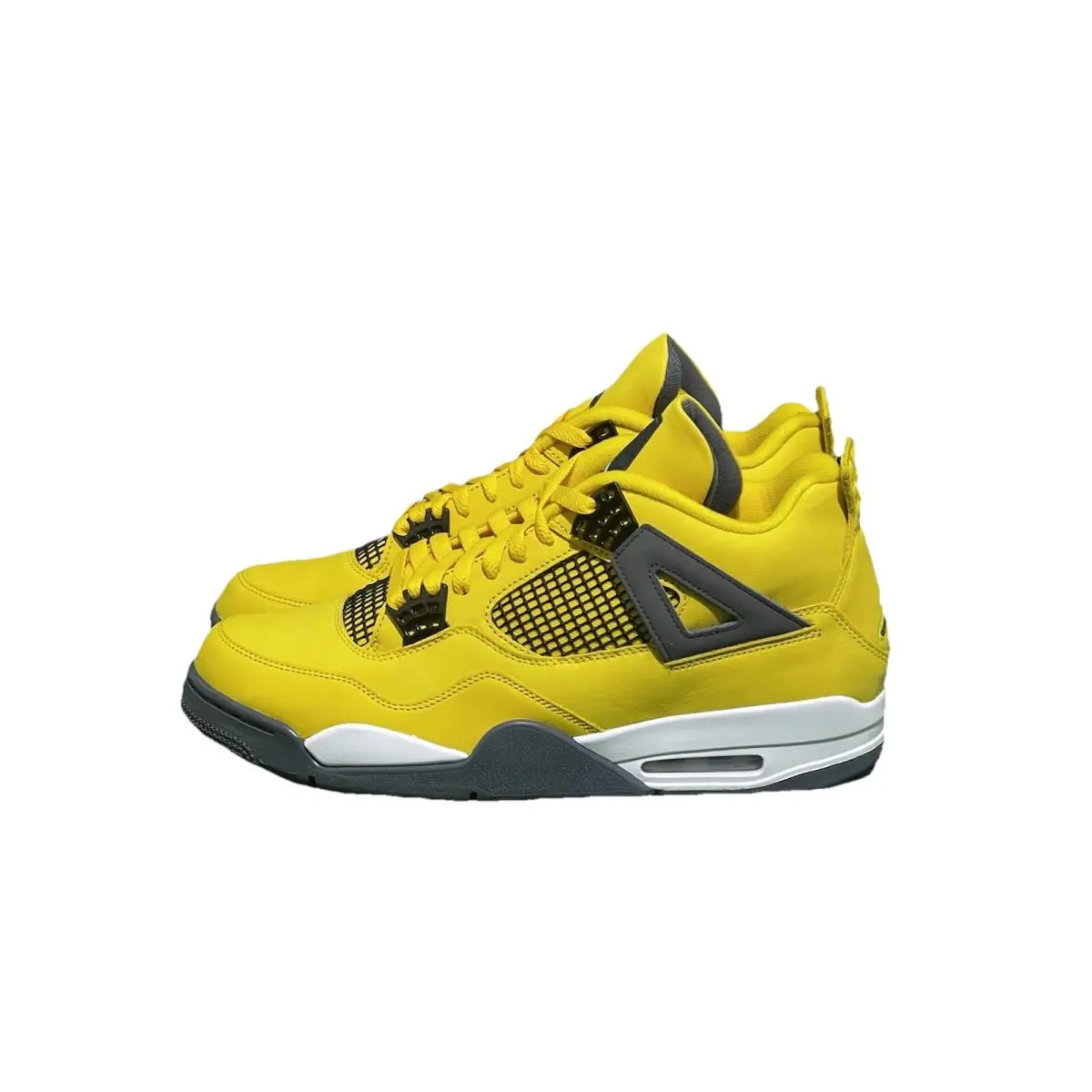 Nike Air Jordan 4 Retro Lightning 2021 Sneakers SZ 10.5 CT8527 700 - Yellow