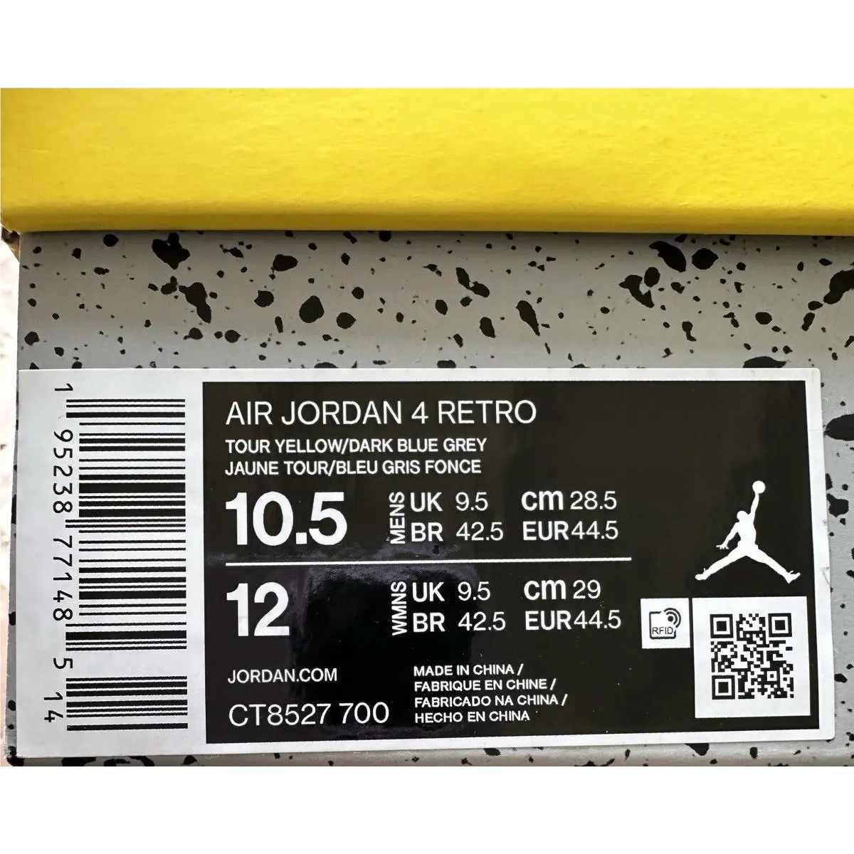 Nike shoes - Air Jordan 4 - Air - CT8527-700 - Yellow 4