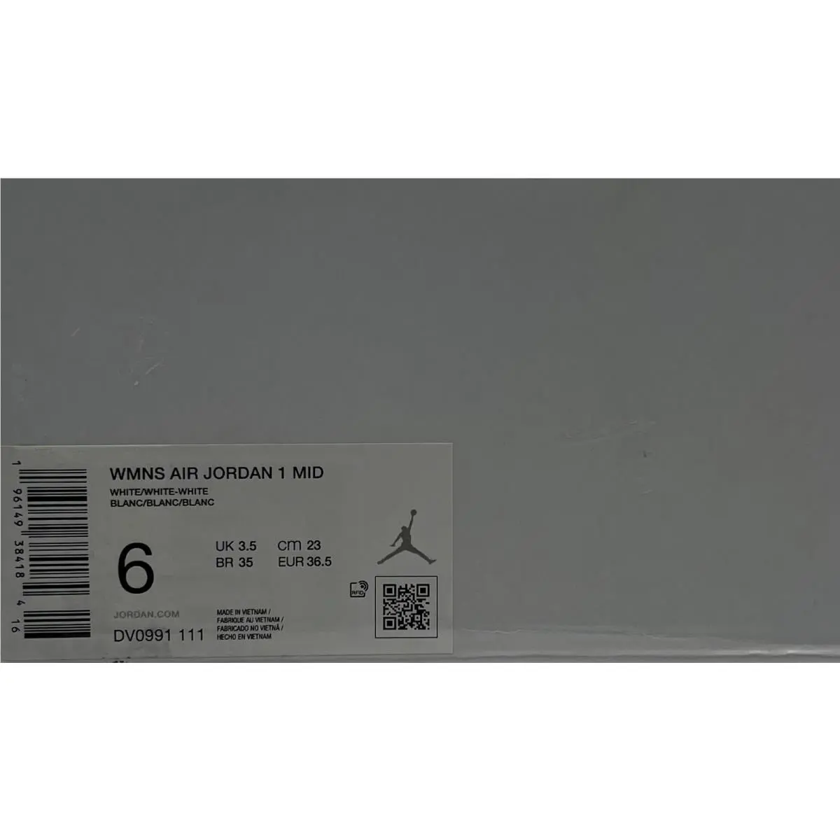 Nike shoes - Air Jordan 1 - Air - DV0991-111 - White (UPC: 196149384290) 5