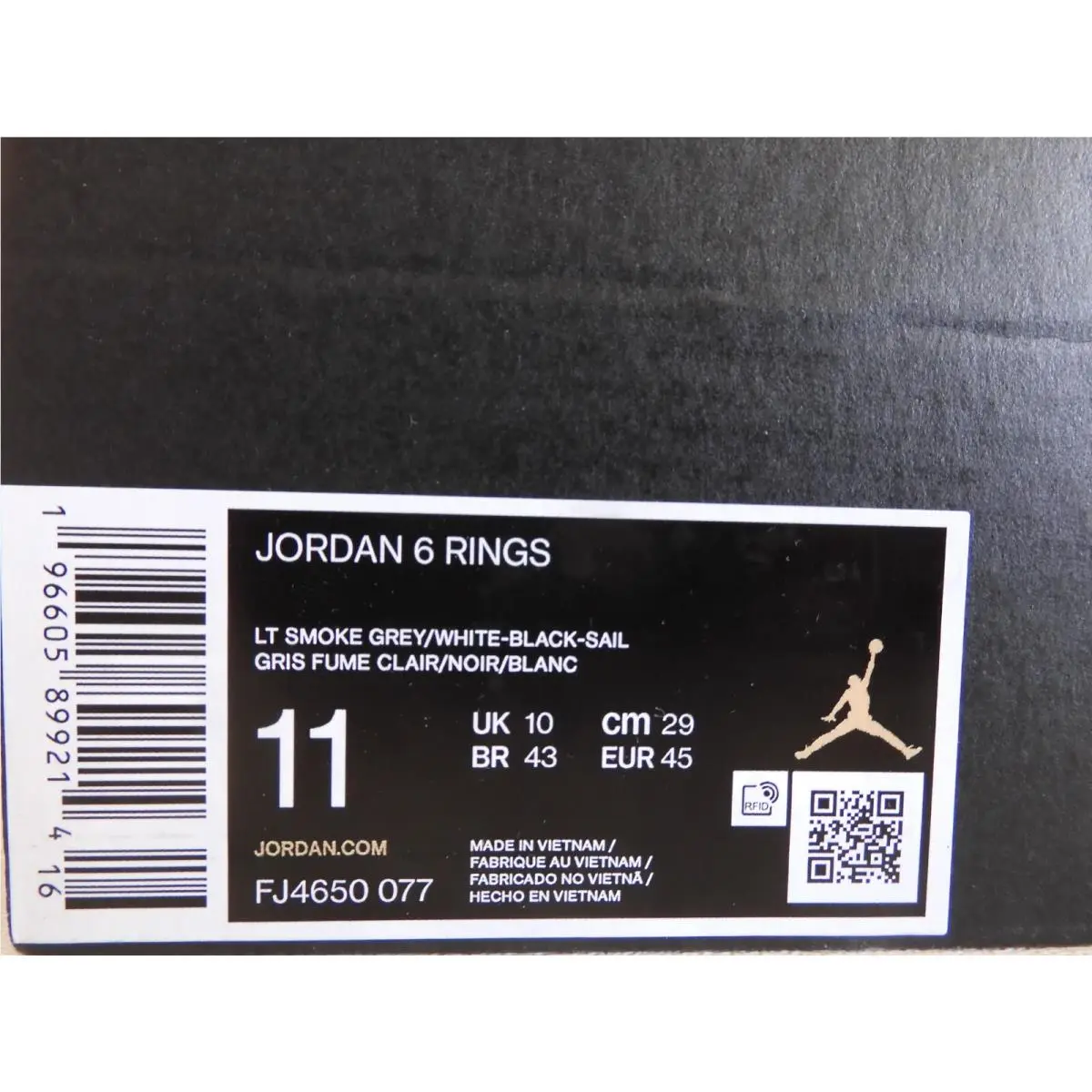 Nike shoes - Jordan 6 Rings - Rings - FJ4650-077 - Gray (UPC: 196605899214) 3