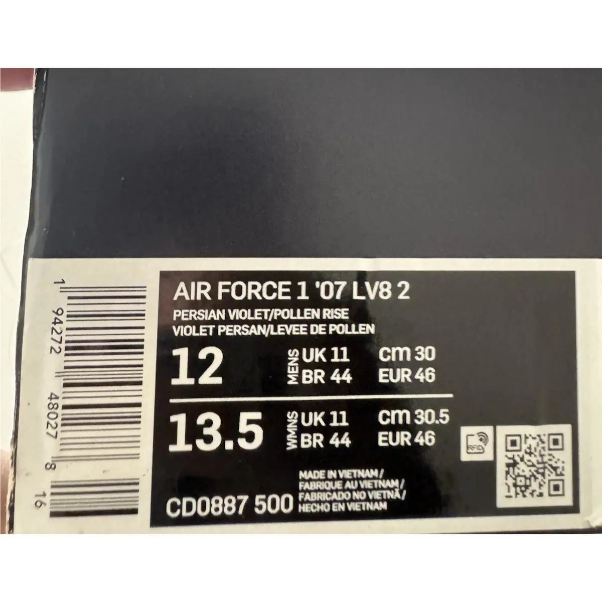 Nike shoes - Nike Air Force 1 - Air Force - CD0887-500 - Purple 12
