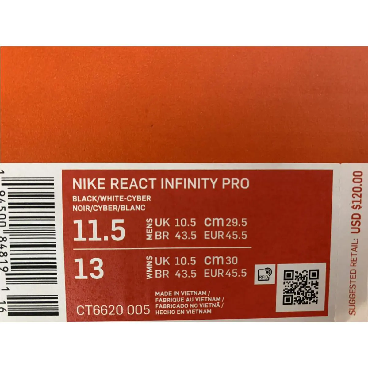 Nike shoes - Nike React Infinity Pro - React Infinity Pro - CT6620-005 - Black 10