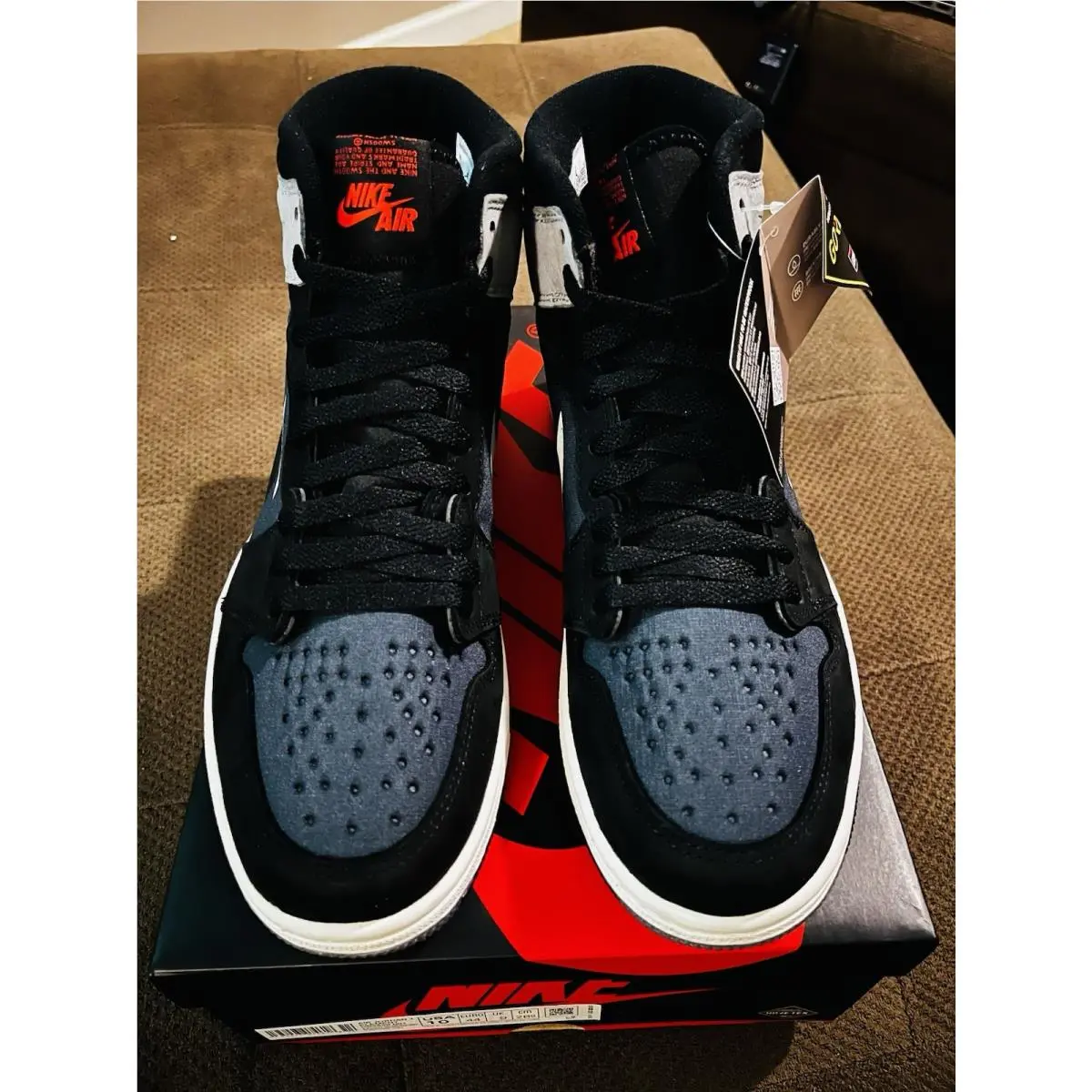 Nike shoes - Air Jordan 1 - Air - DB2889-001 - Black (UPC: 0195243074618) 2