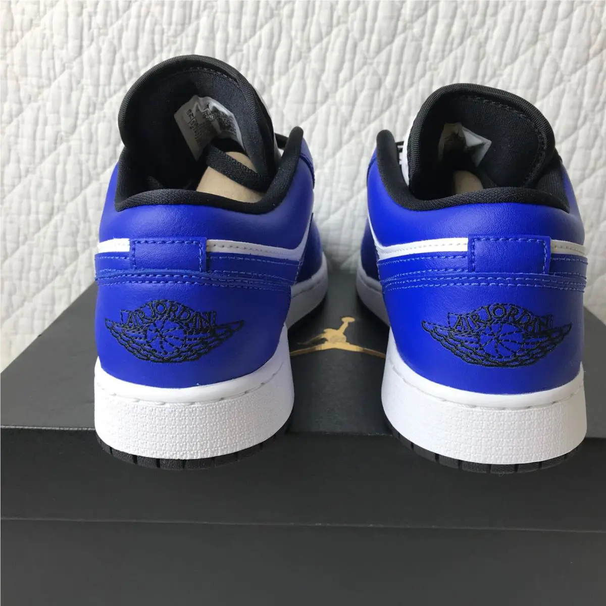 Nike shoes - Air Jordan 1 Low - Air Low - 553560-124 - White/Hyper Royal/Black 3