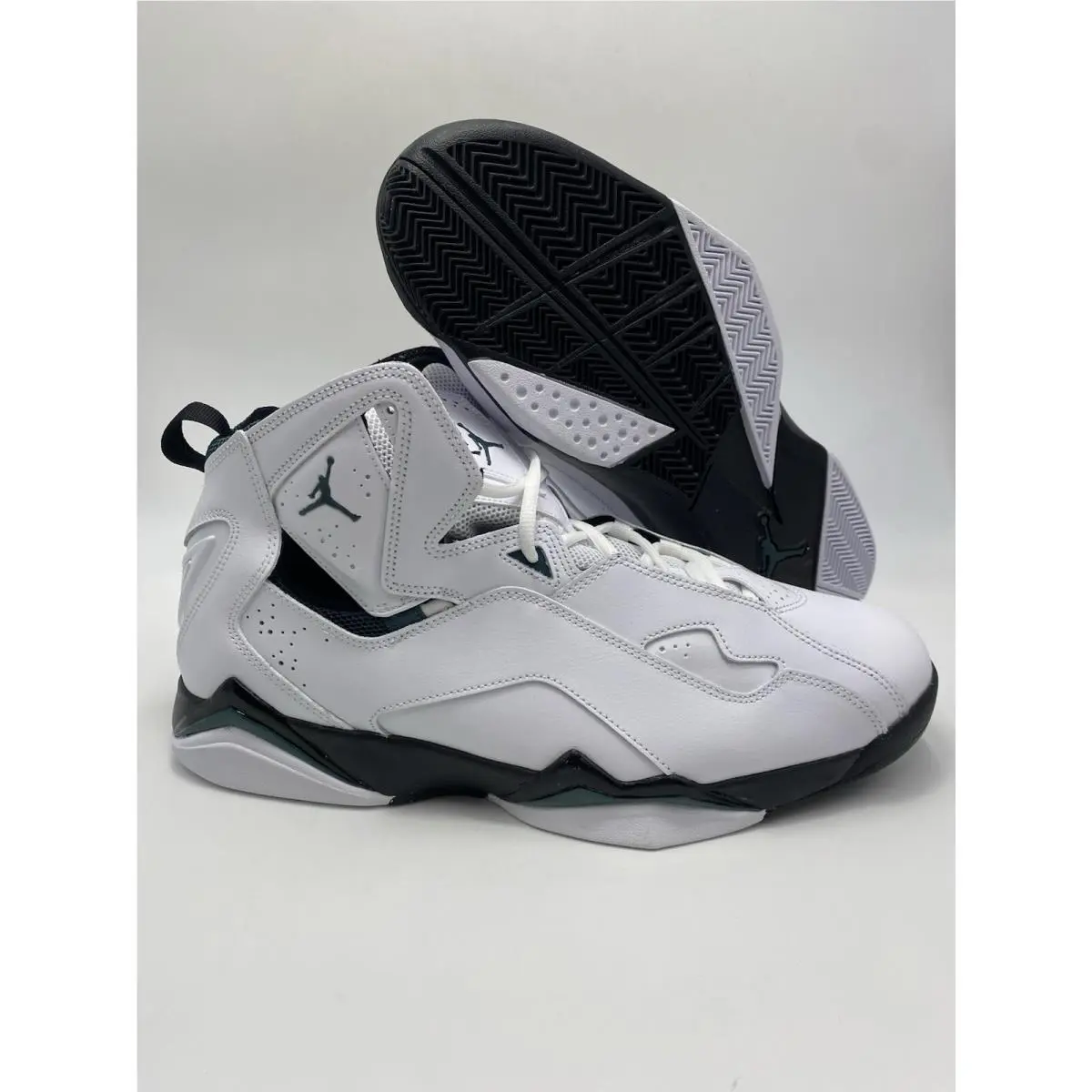 Nike Jordan True Flight White Black Oxidized Green 342964 131 Men`s Size 13