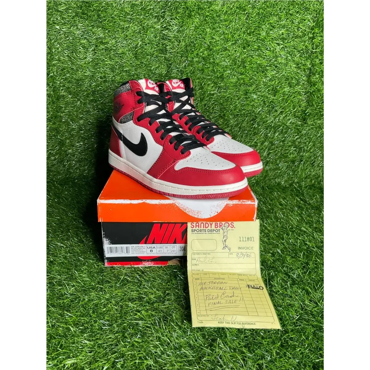 Nike Air Jordan 1 Retro High OG Lost Found DZ5485-612 Size 8 Men Sneaker Shoes