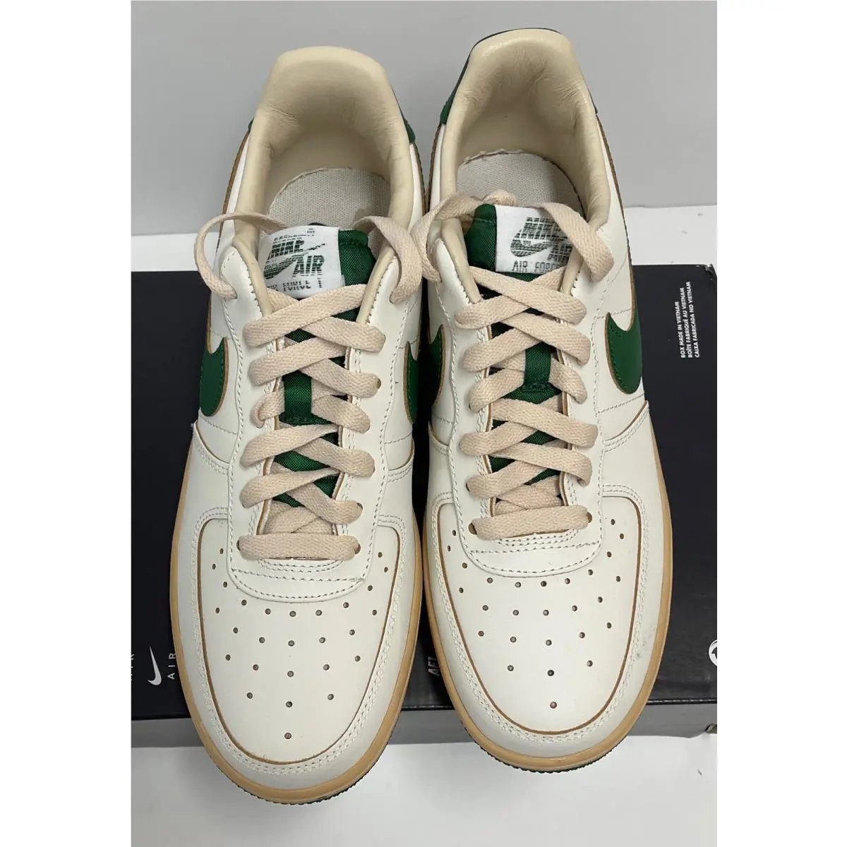 Nike shoes - WMNS Air Force 1 Low Green and Muslin - DZ4764-133 - SAIL/GORGE GREEN/SESAME/PEARL WHITE/WHITE (UPC: 196152482822) 3