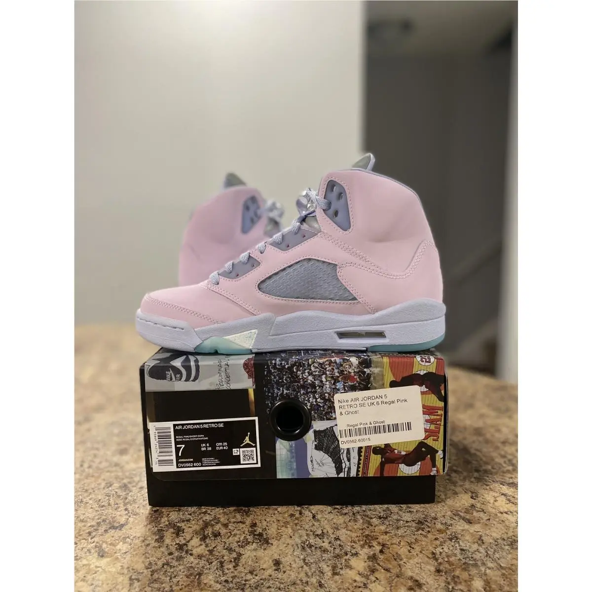 Nike shoes - Air Jordan 5 - Air - DV0562-600 - Pink (UPC: 0195869242743) 0