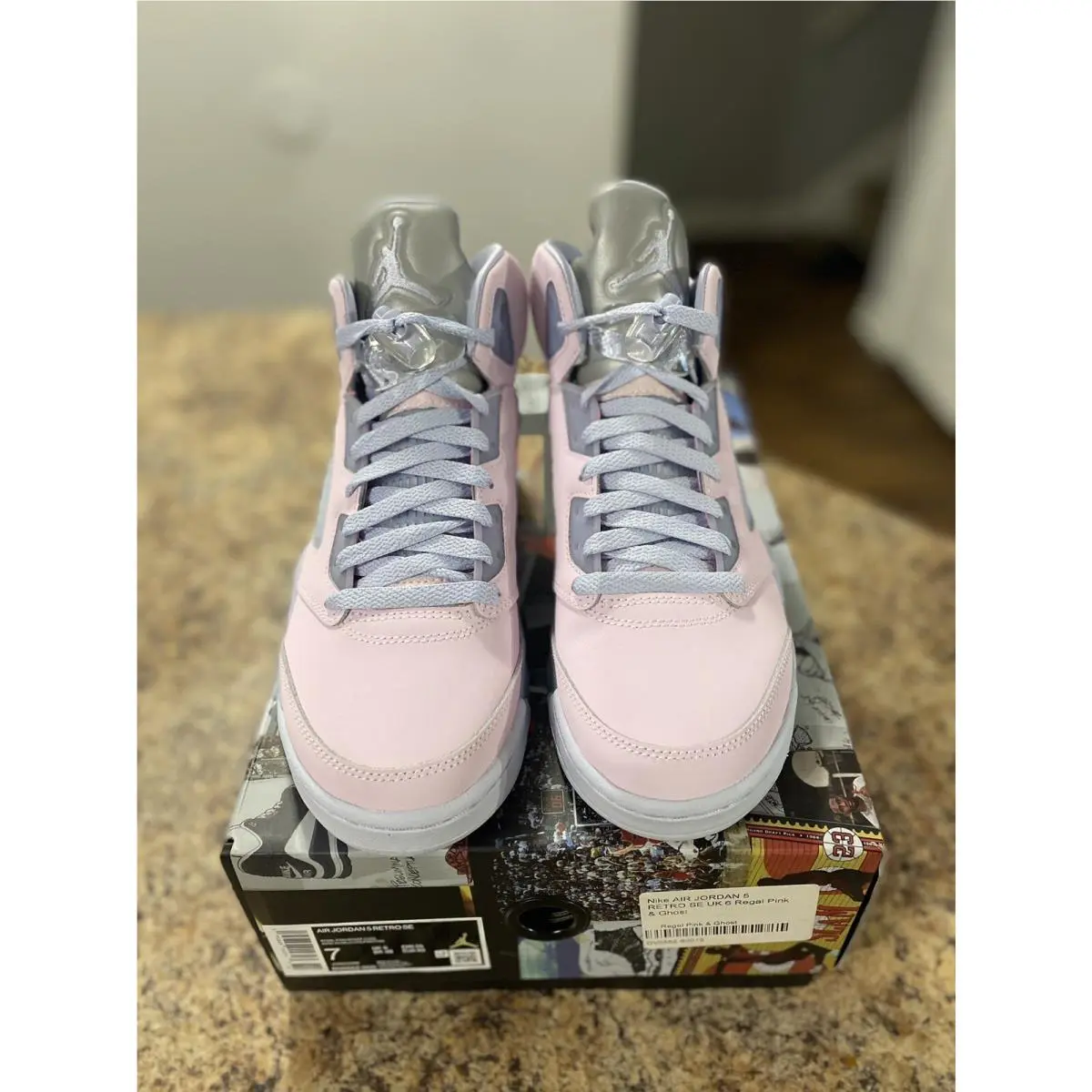 Nike shoes - Air Jordan 5 - Air - DV0562-600 - Pink (UPC: 0195869242743) 2