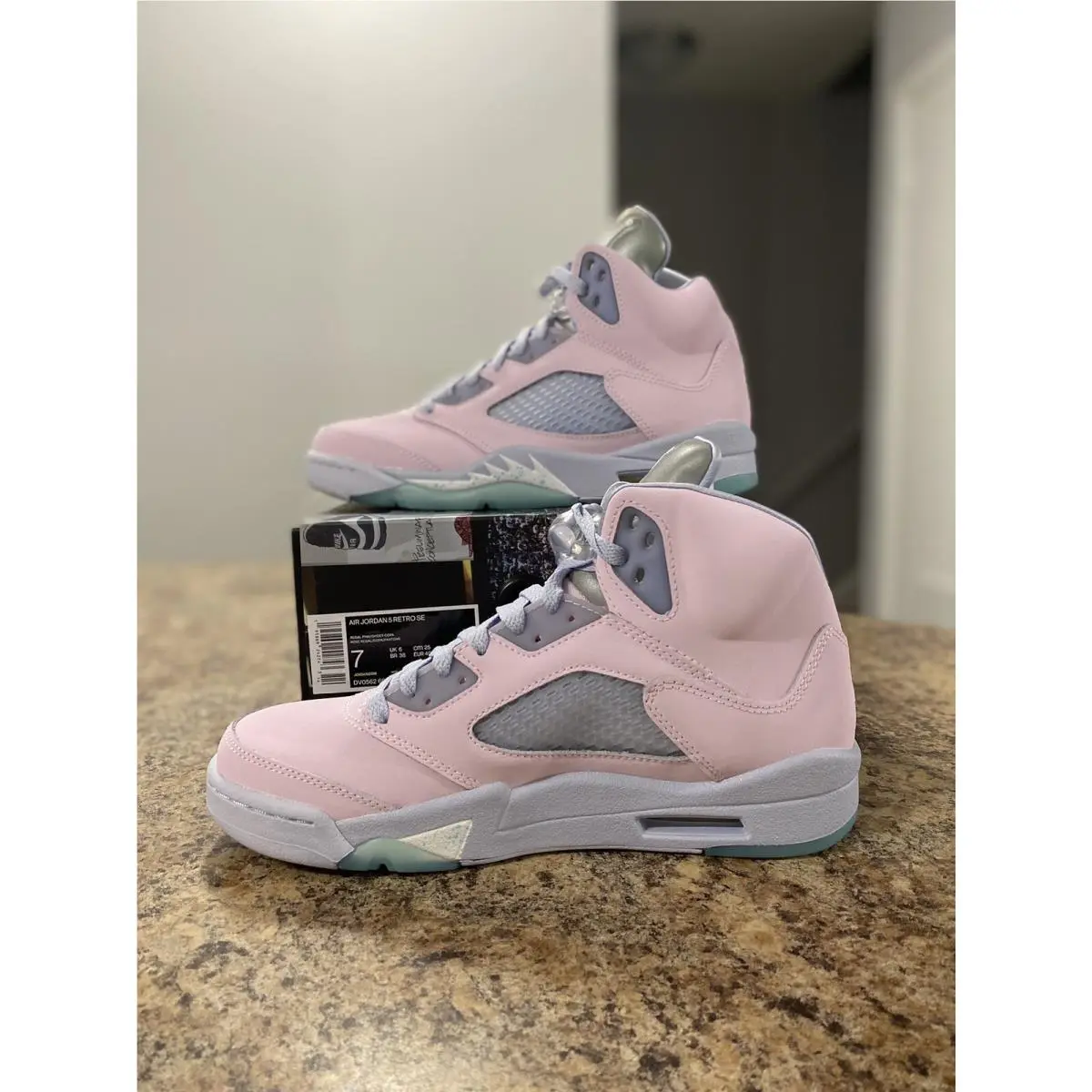 Nike shoes - Air Jordan 5 - Air - DV0562-600 - Pink (UPC: 0195869242743) 4