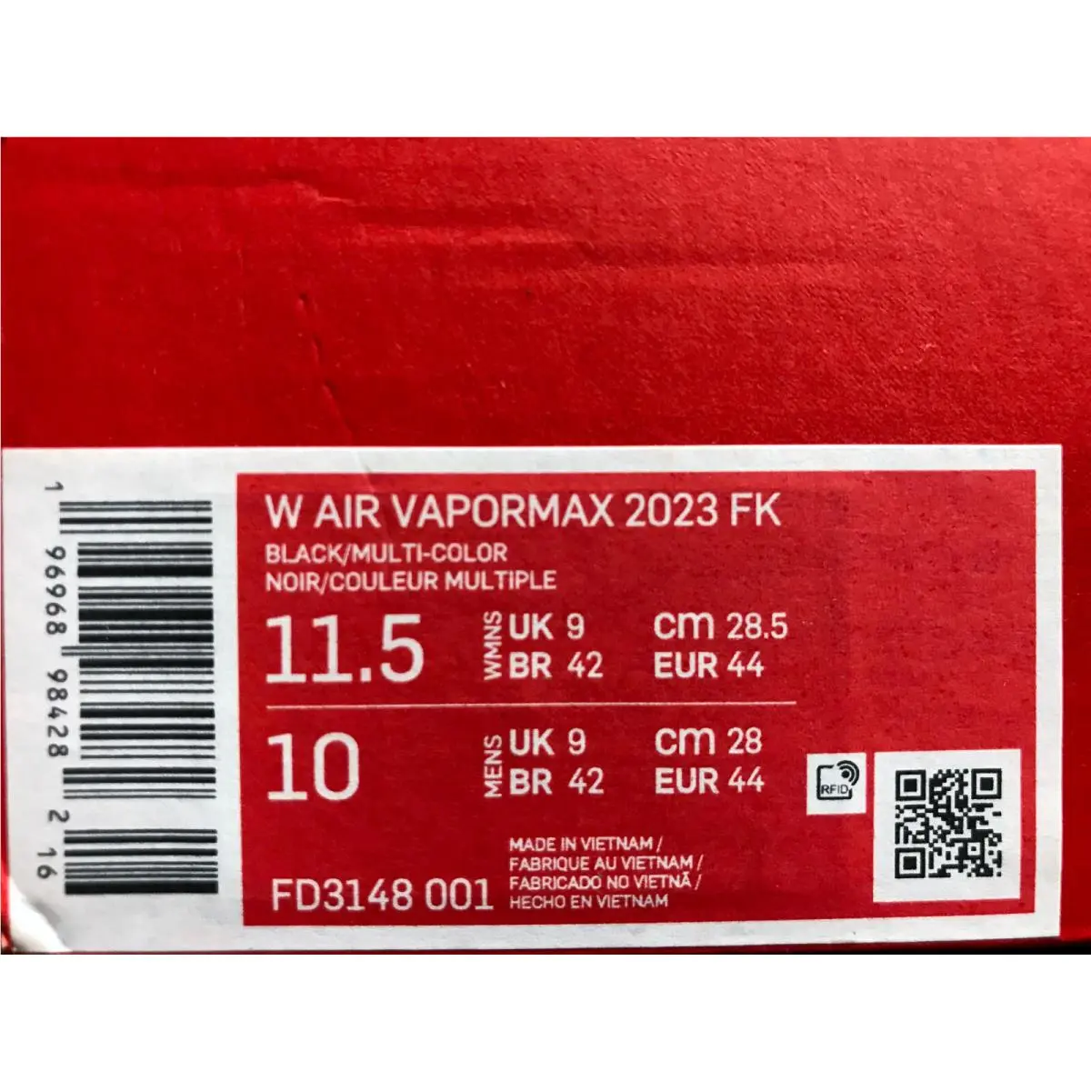 Nike shoes - Nike Air VaporMax 2023 - Air VaporMax - FD3148-001 - Black (UPC: 196968984282) 3