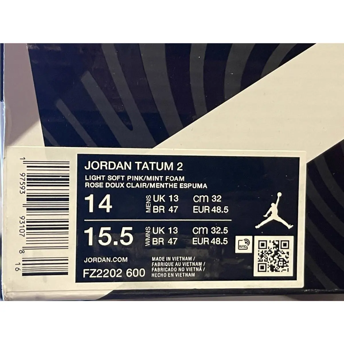 Nike shoes - Jordan Tatum 2 - Tatum - FZ2202-600 - Pink (UPC: 0197593931078) 8