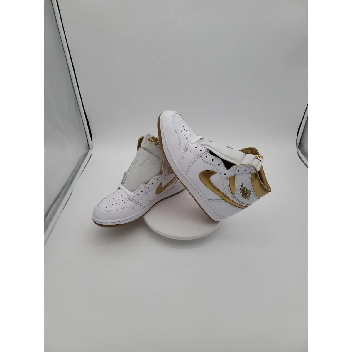 Air Jordan 1 High OG FD2596-107 Women`s Sz 11.5 Mens 10 Sneakers White Gold by Nike