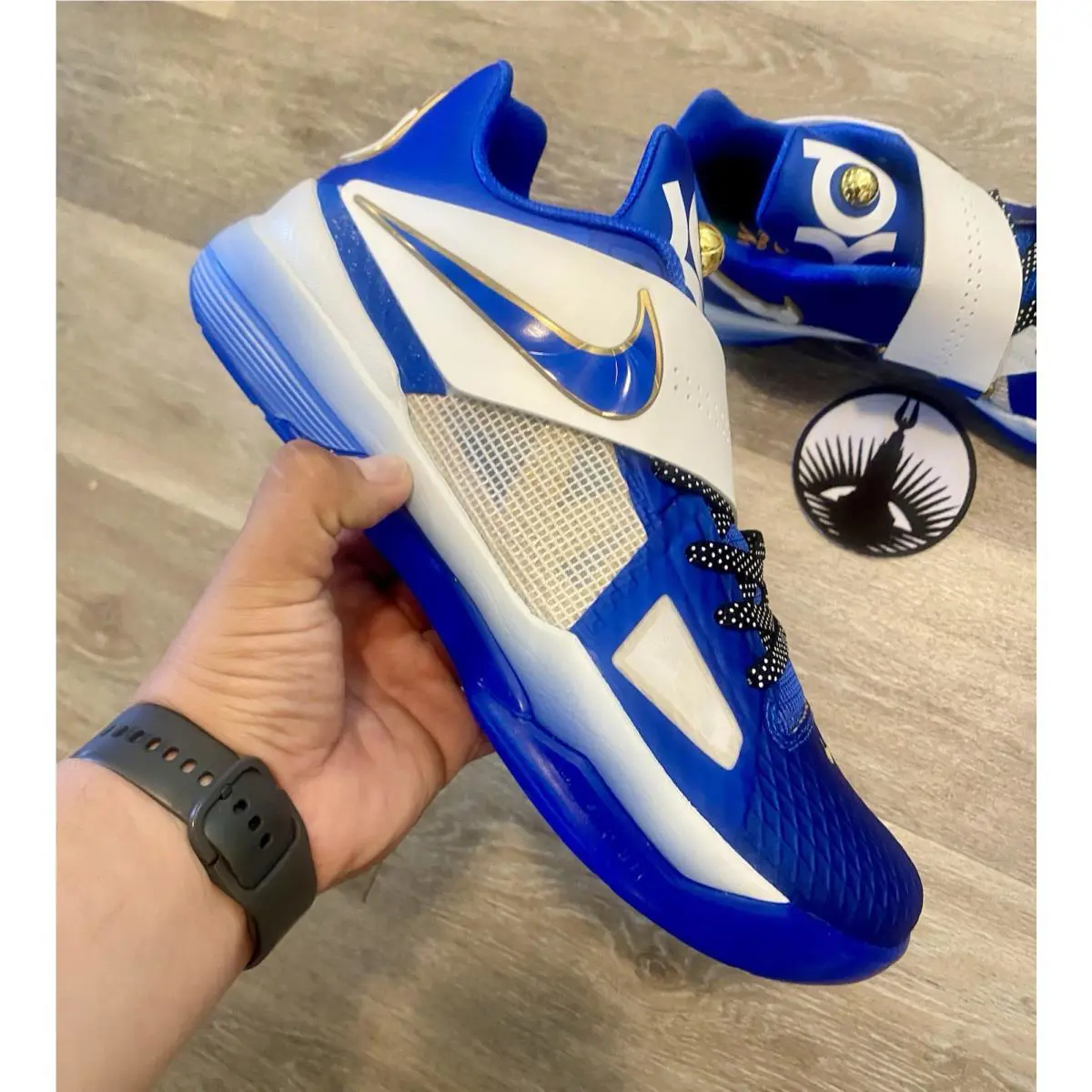 Nike shoes - Nike Zoom KD 4 - Zoom - FZ3540-400 - Hyper Royal / Summit White / Metallic Gold (UPC: 197863745527) 8