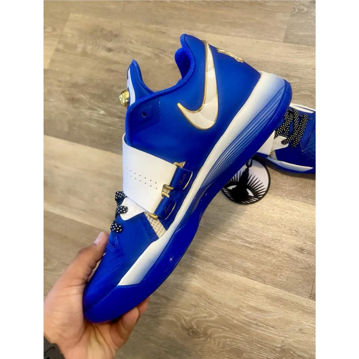 Nike shoes - Nike Zoom KD 4 - Zoom - FZ3540-400 - Hyper Royal / Summit White / Metallic Gold (UPC: 197863745527) 3