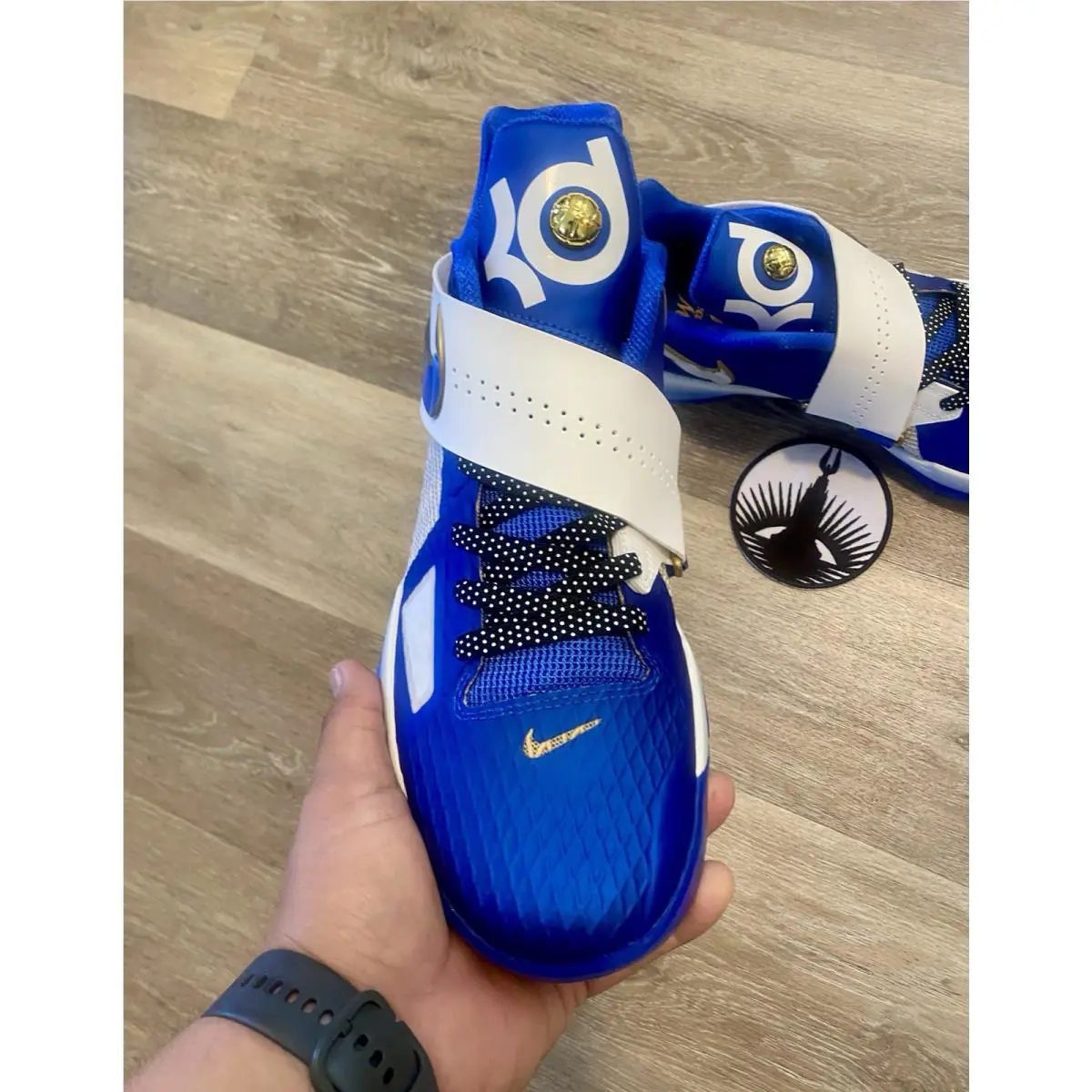 Nike shoes - Nike Zoom KD 4 - Zoom - FZ3540-400 - Hyper Royal / Summit White / Metallic Gold (UPC: 197863745527) 4