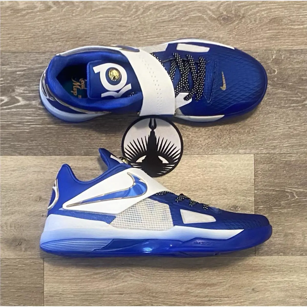 Nike shoes - Nike Zoom KD 4 - Zoom - FZ3540-400 - Hyper Royal / Summit White / Metallic Gold (UPC: 197863745527) 5