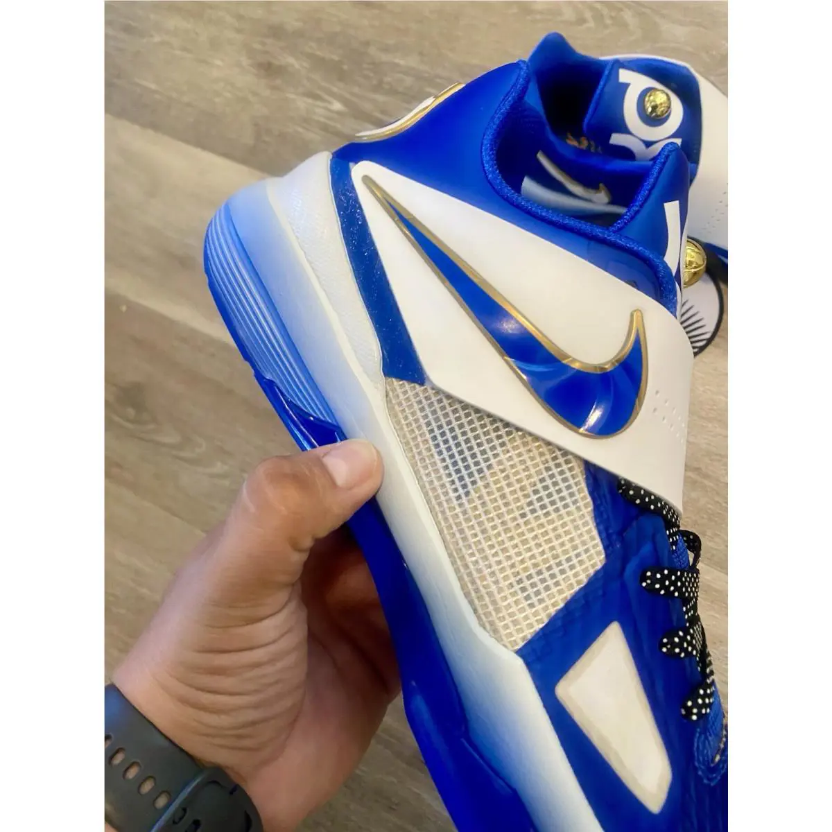 Nike shoes - Nike Zoom KD 4 - Zoom - FZ3540-400 - Hyper Royal / Summit White / Metallic Gold (UPC: 197863745527) 7