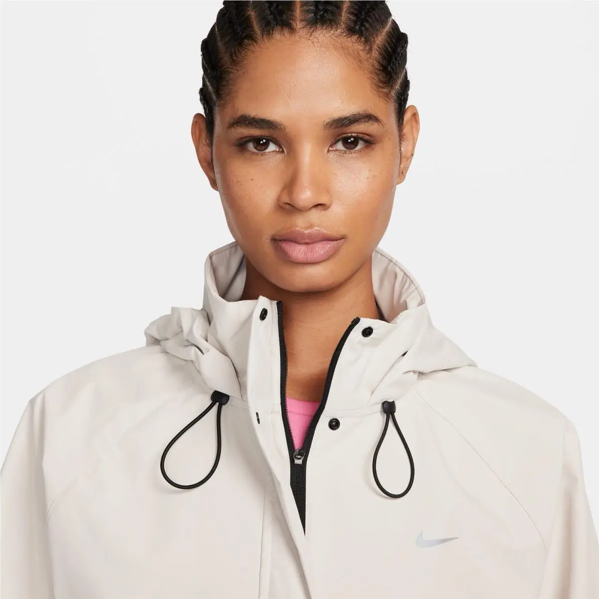 Nike clothing - Nike Storm Fit Swift Running Jacket - FB7492-110 - Light Beige Black 10