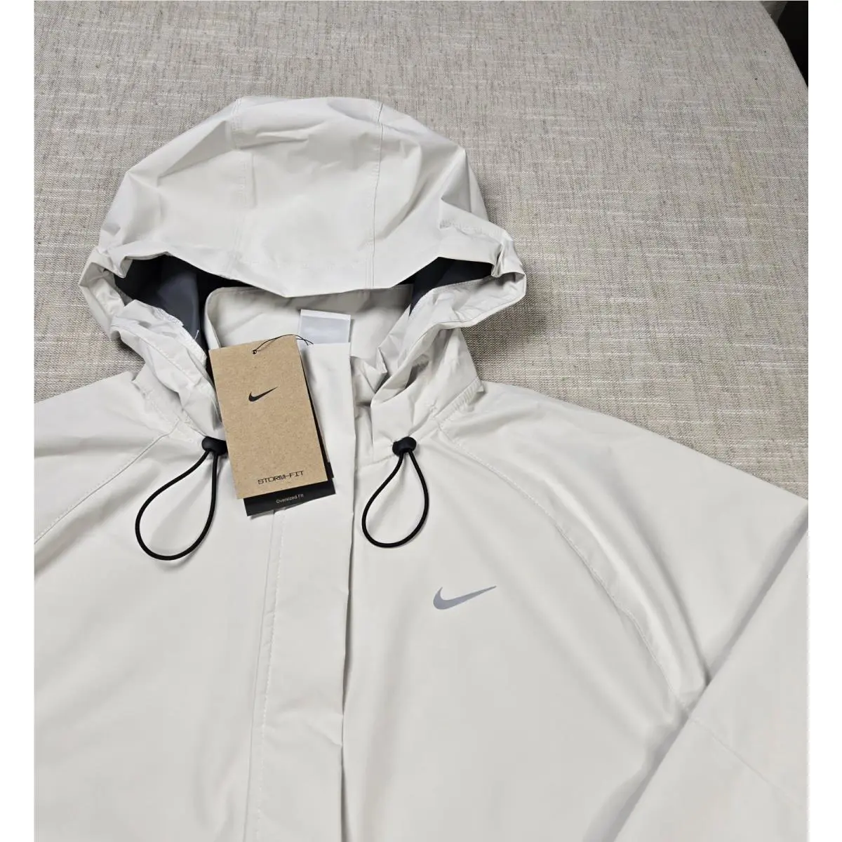 Nike clothing - Nike Storm Fit Swift Running Jacket - FB7492-110 - Light Beige Black 2