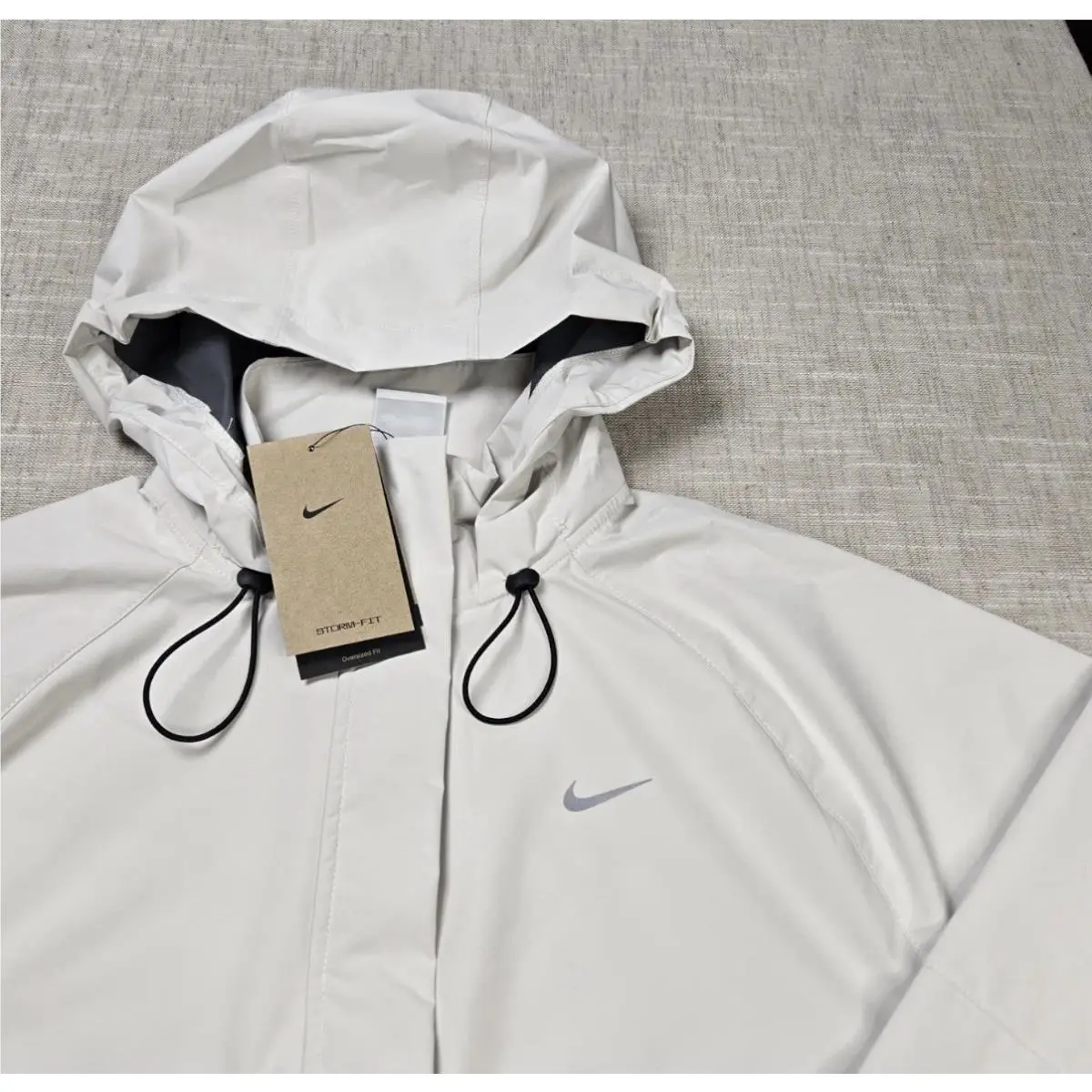 Nike clothing - Nike Storm Fit Swift Running Jacket - FB7492-110 - Light Beige Black 2
