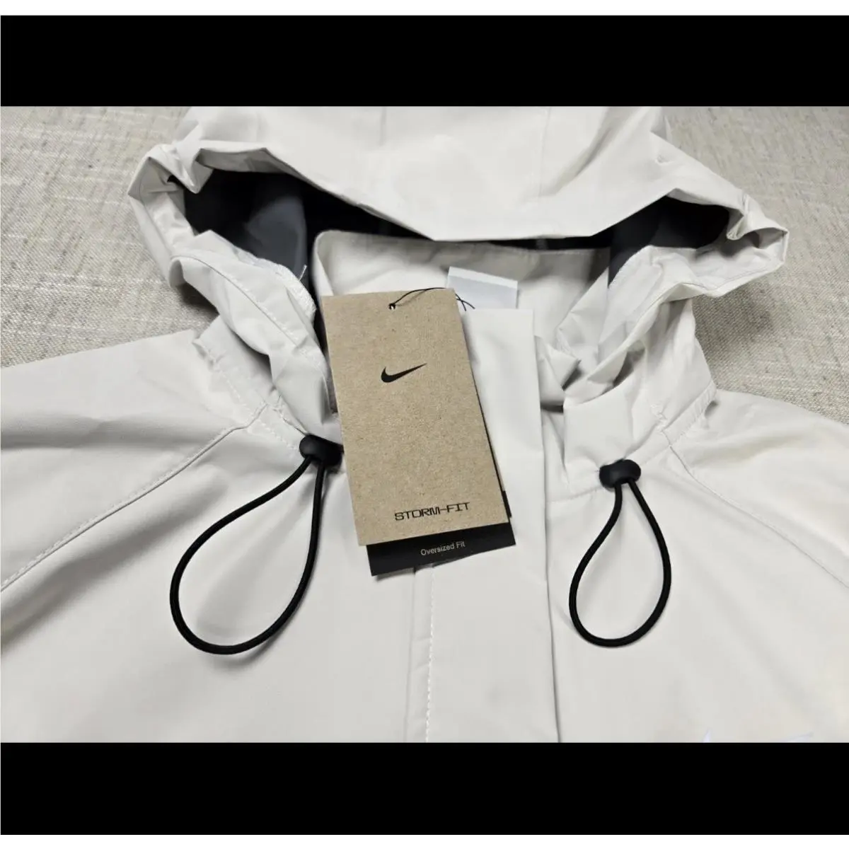 Nike clothing - Nike Storm Fit Swift Running Jacket - FB7492-110 - Light Beige Black 6
