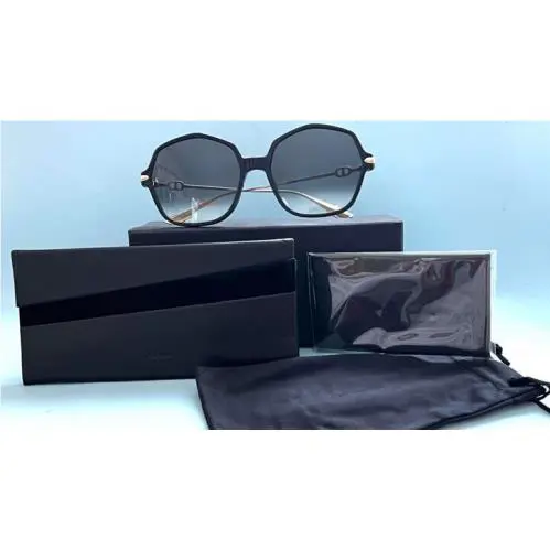 Christian Dior Collectio Geometric Gold Black Frame Sunglasses 1