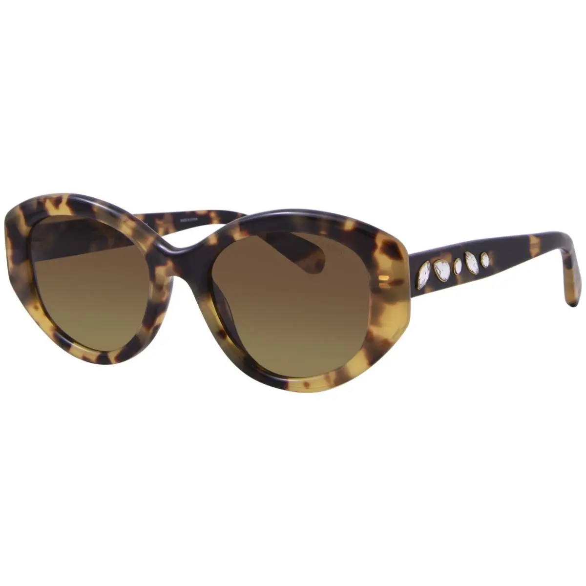 SK6005 100913 Sunglasses Women`s Medium Havana/brown Gradient 53mm by Swarovski