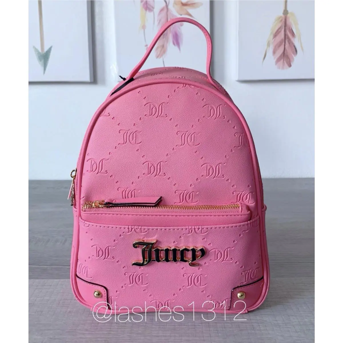 Juicy Couture Bag Mini Backpack with Pouch - Pink