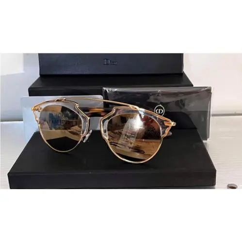 Christian Dior So Reals YN1MV Aviator Titanium Frame Sunglasses 19