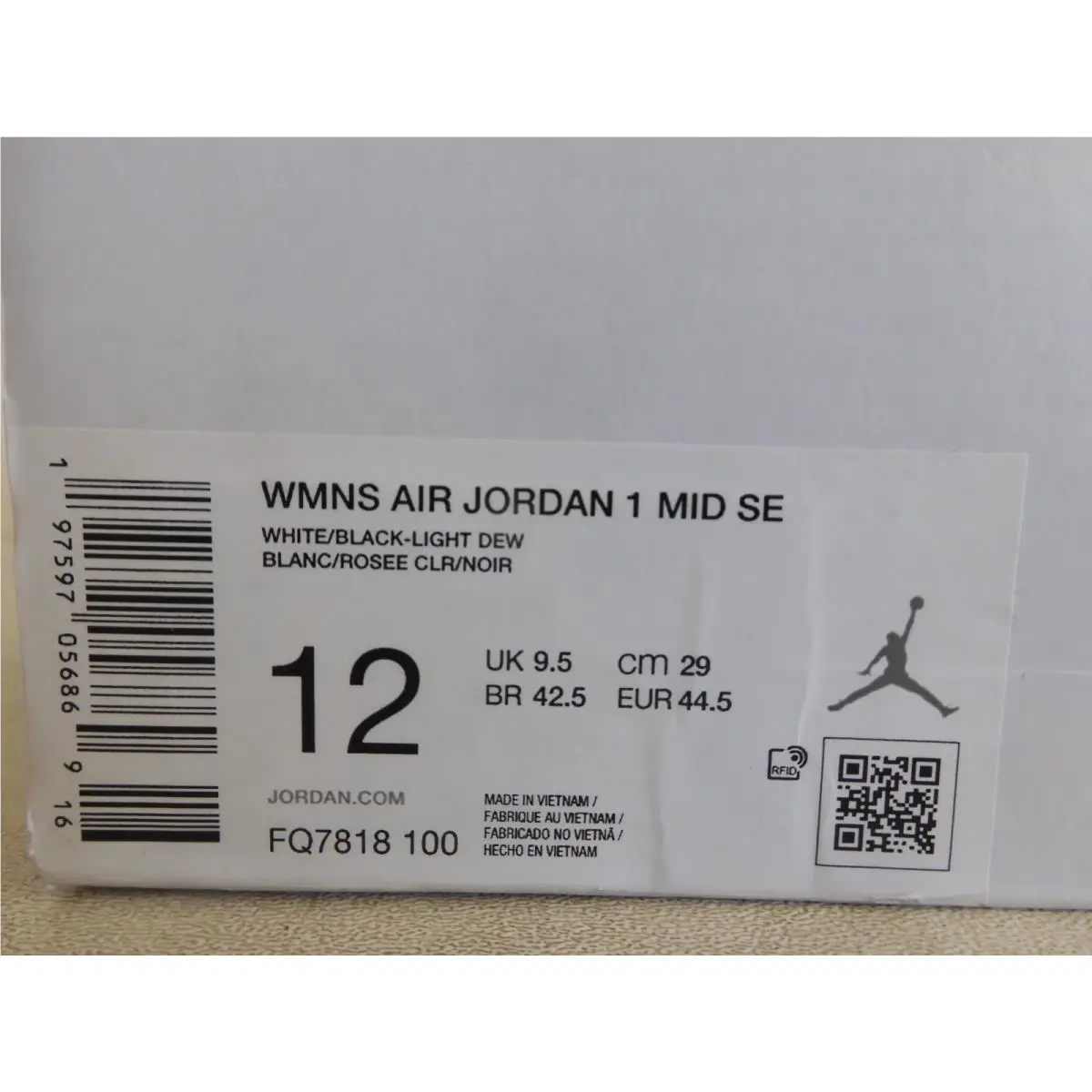 Nike shoes - Air Jordan 1 Mid - Air Mid - FQ7818-100 - White (UPC: 197597056869) 6