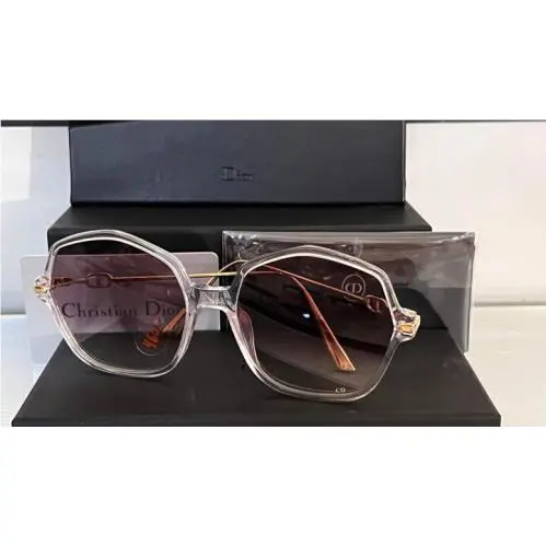 Christian Dior Empire 9003X Geometric Titanium Frame Sunglasses 7