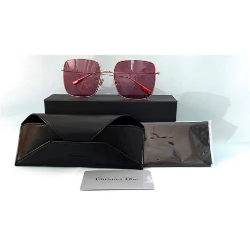 Christian Dior Stellaire1 Ddbvc Square Gold Frame Sunglasses 13