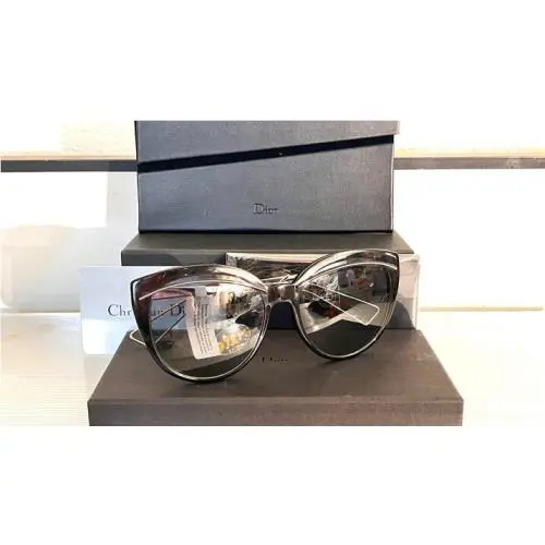 Christian  Lyner SFF02 Cat Eye Black Pallad Frame Sunglasses 20 by Dior
